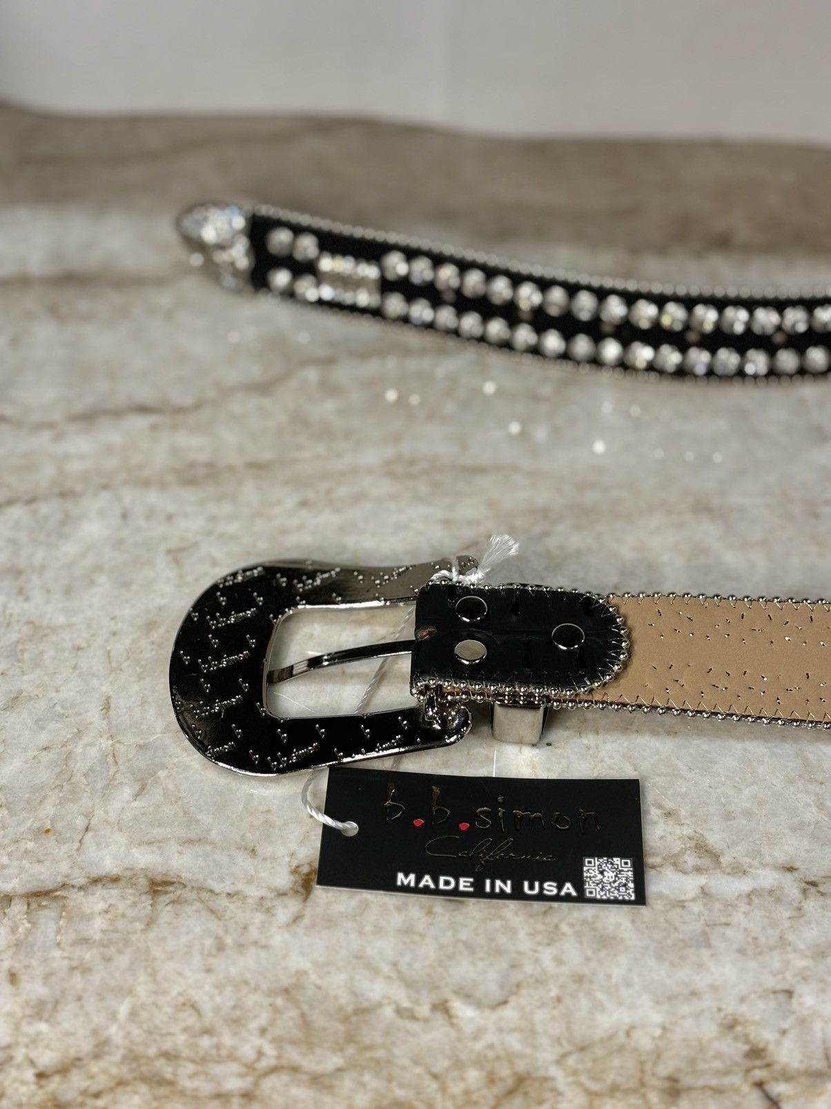 B.B. Simon Bb Simon Skull Belt Size 36 - 4 Thumbnail