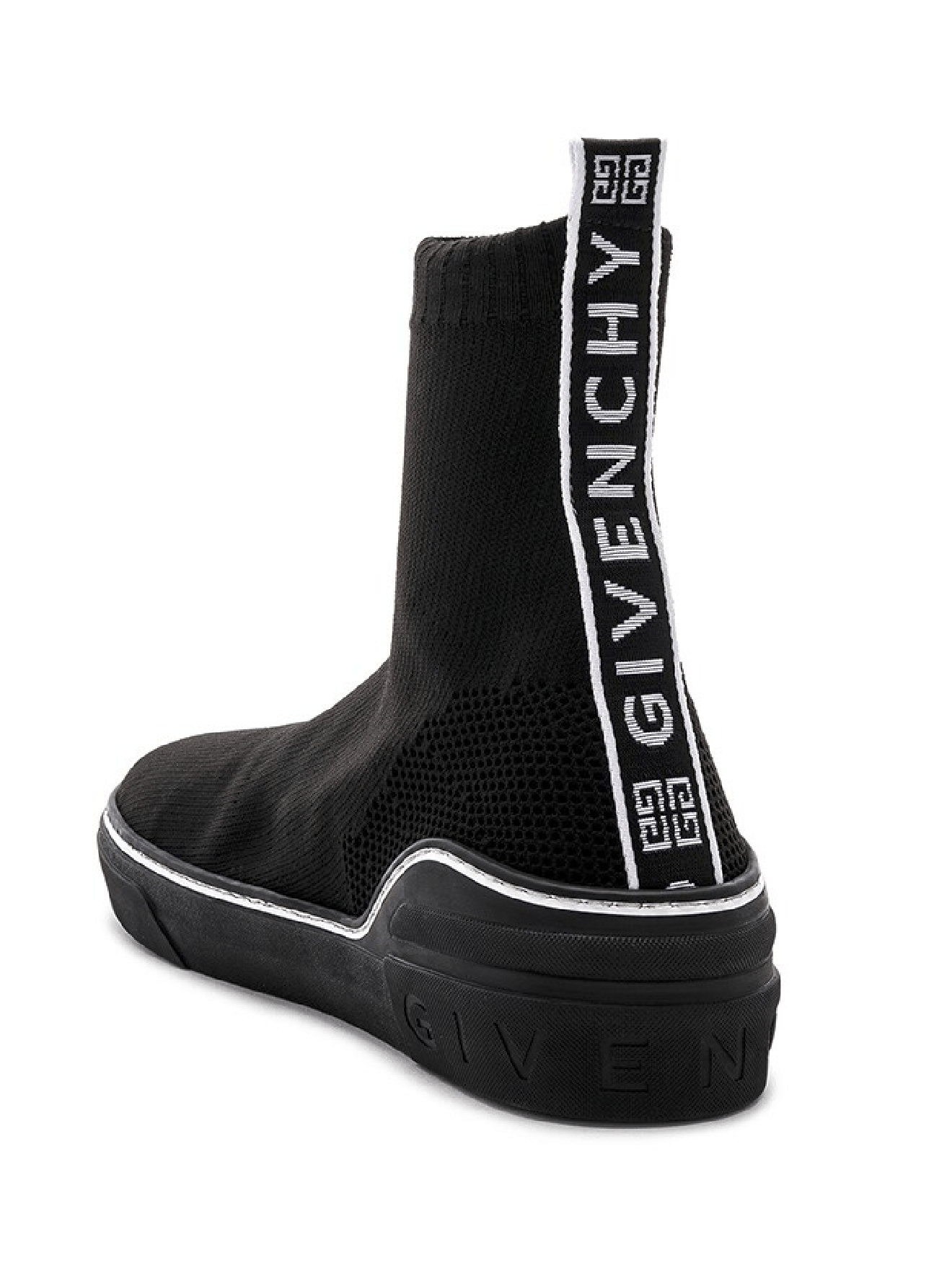 Givenchy George V Sock White High Top Knit Trainer Sneaker 43 10 Size US 10 / EU 43 - 11 Thumbnail