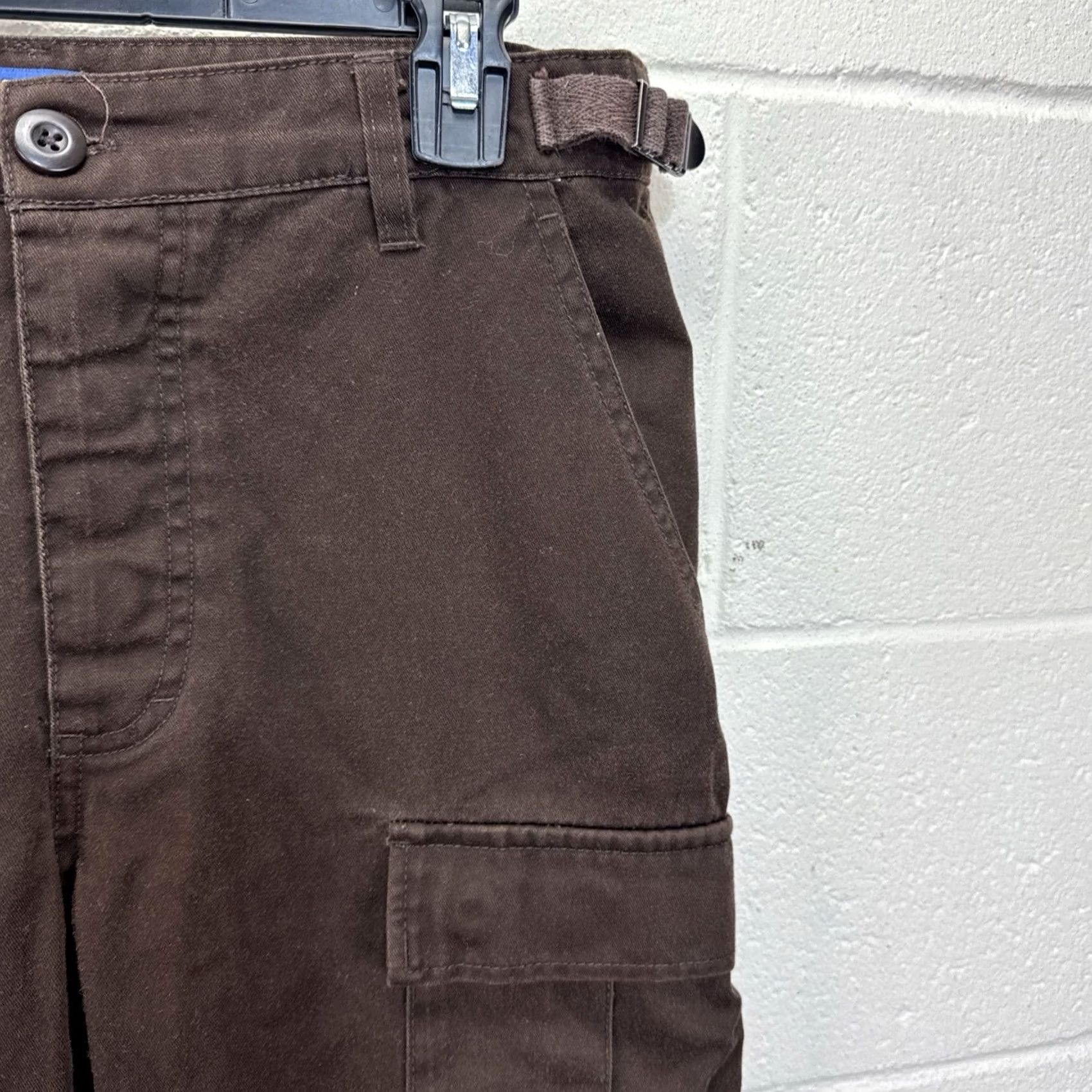 Empyre VINTAGE Empyre Pants Cargo Straight Leg Relaxed Fit Brown 30x29 Adjustable Waist Men’s Baggy Casual Size US 30 / EU 46 - 3 Thumbnail