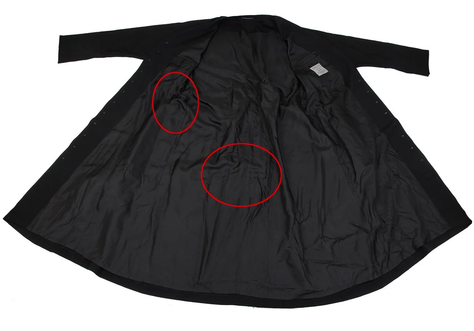 Yohji Yamamoto Yohji Yamamoto Wool Gabardine Leather Belted Coat Size US L / EU 52-54 / 3 - 12 Thumbnail