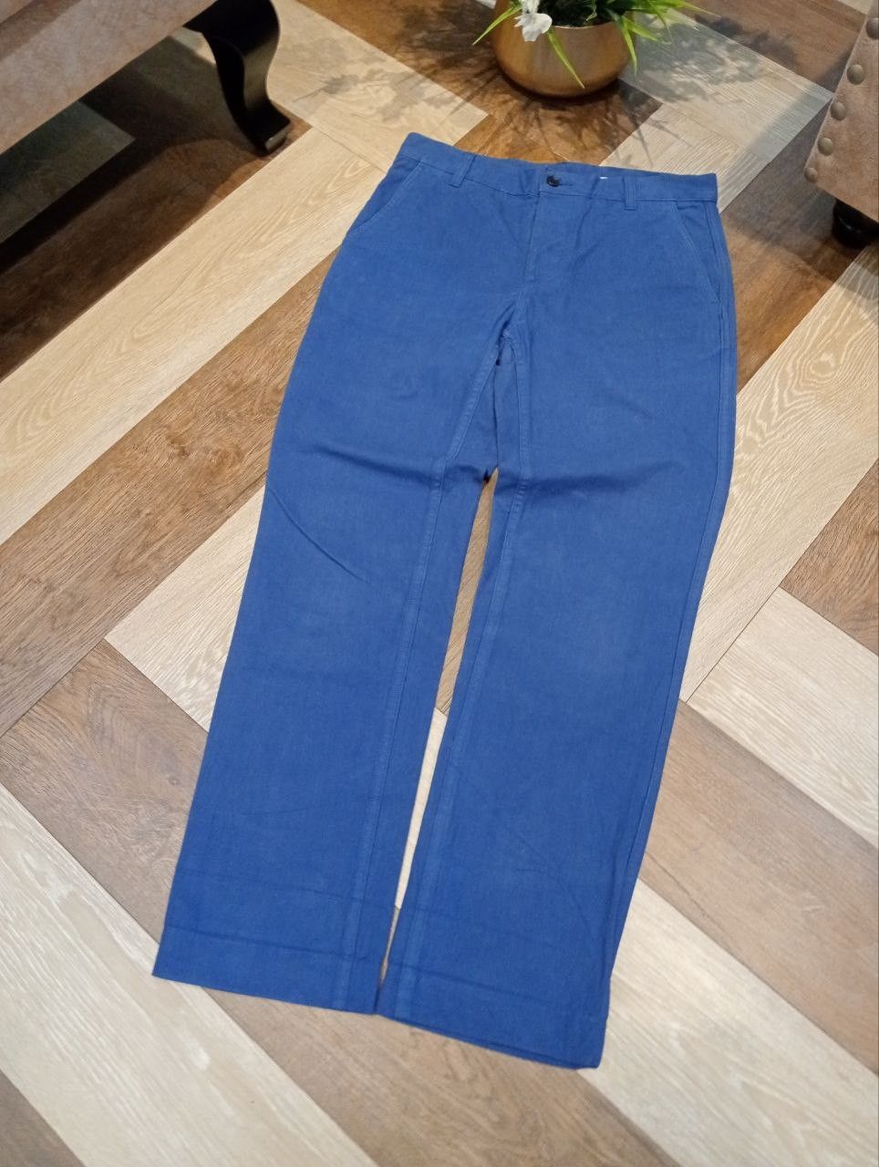 Margaret Howell MARGARET HOWELL BLUE COTTON PANTS Size US 30 / EU 46 - 2 Thumbnail