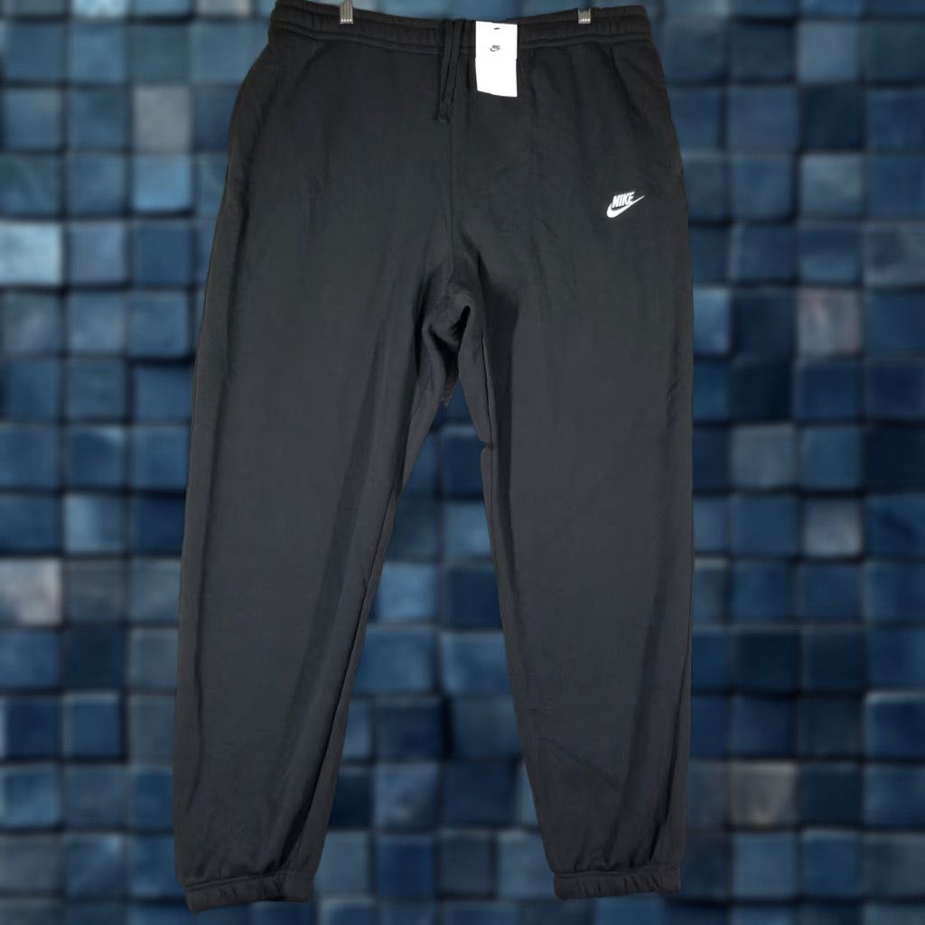 Nike Fleece Sweatpants Tapered Style Activewear Men's 3XL Black