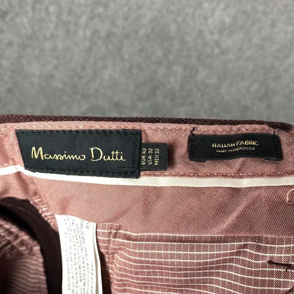Massimo Dutti Mossimo Dutti Chino Pants Men's Size 32 Burgundy Adults Size US 32 / EU 48 - 6 Thumbnail