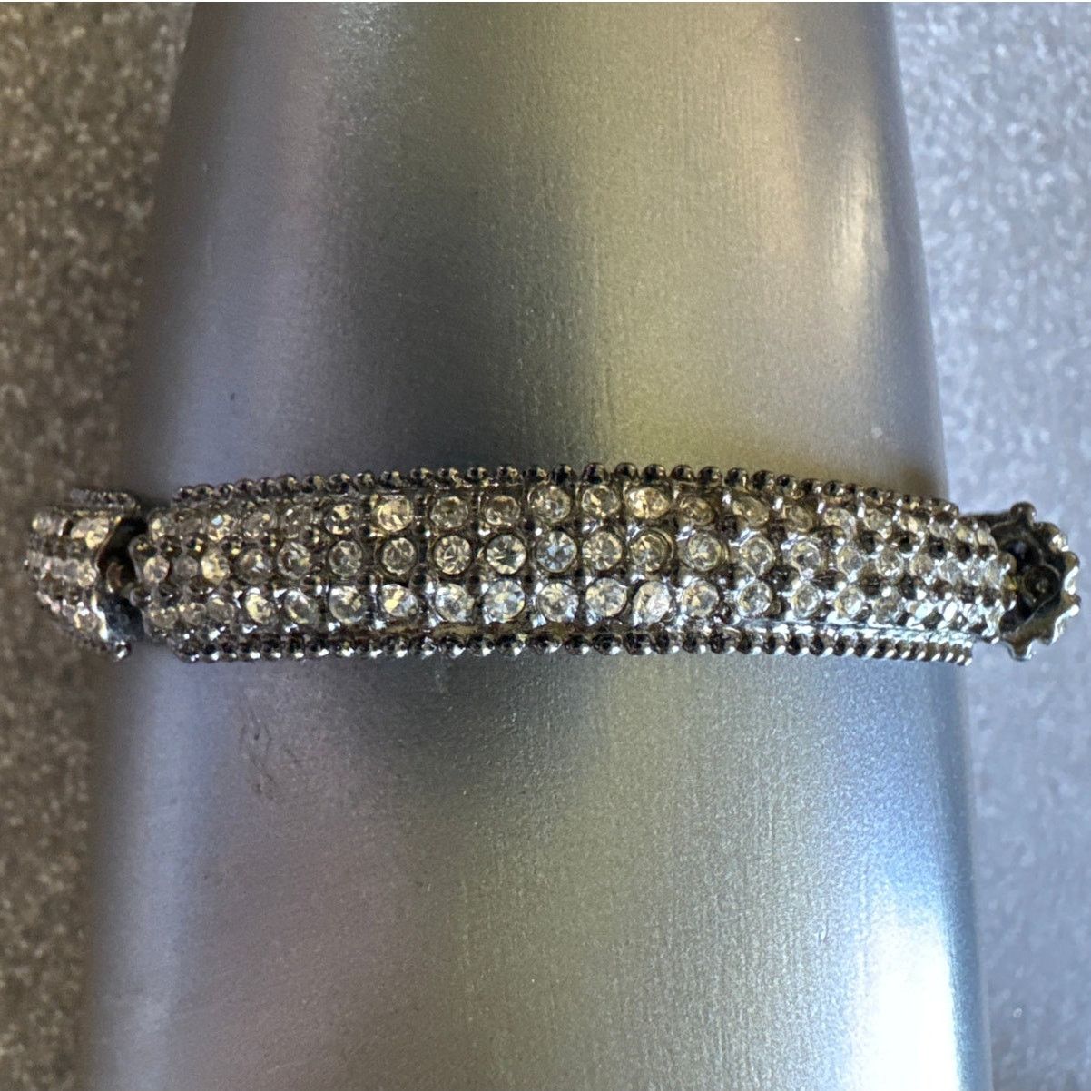 Other Rhinestone Pave Sections Stretch Bracelet Size ONE SIZE - 1 Thumbnail