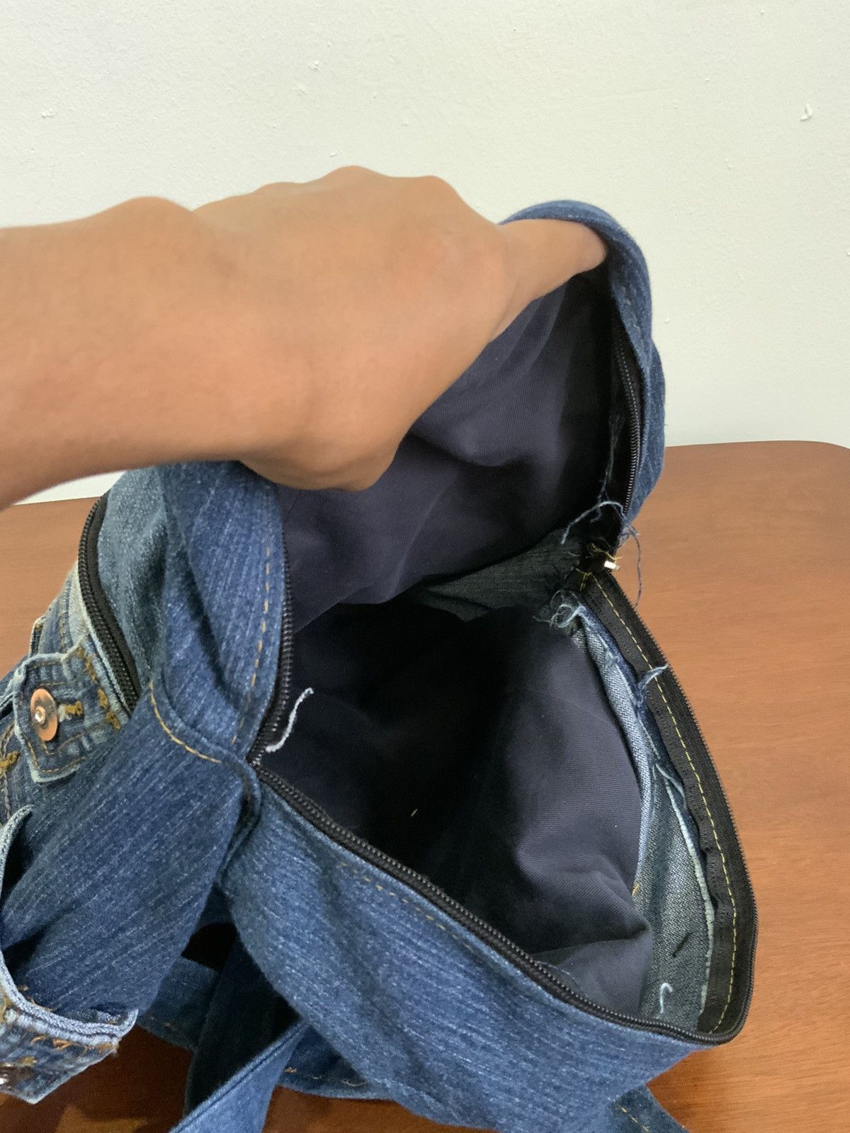 Seditionaries Denime Distressed Streetwear Japan Backpack Size ONE SIZE - 9 Thumbnail