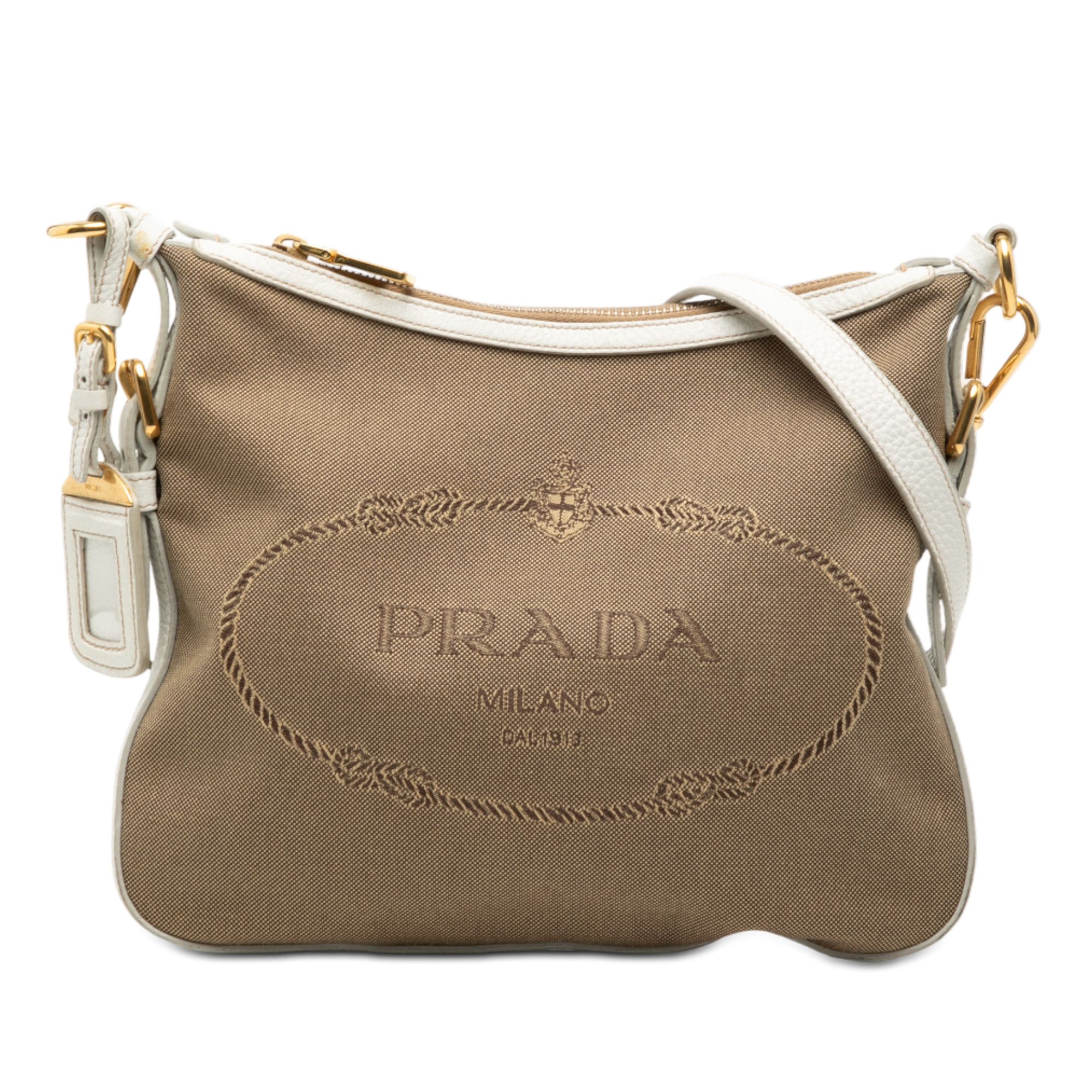 Prada Prada Canvas Canapa Logo Crossbody Size ONE SIZE - 1 Thumbnail
