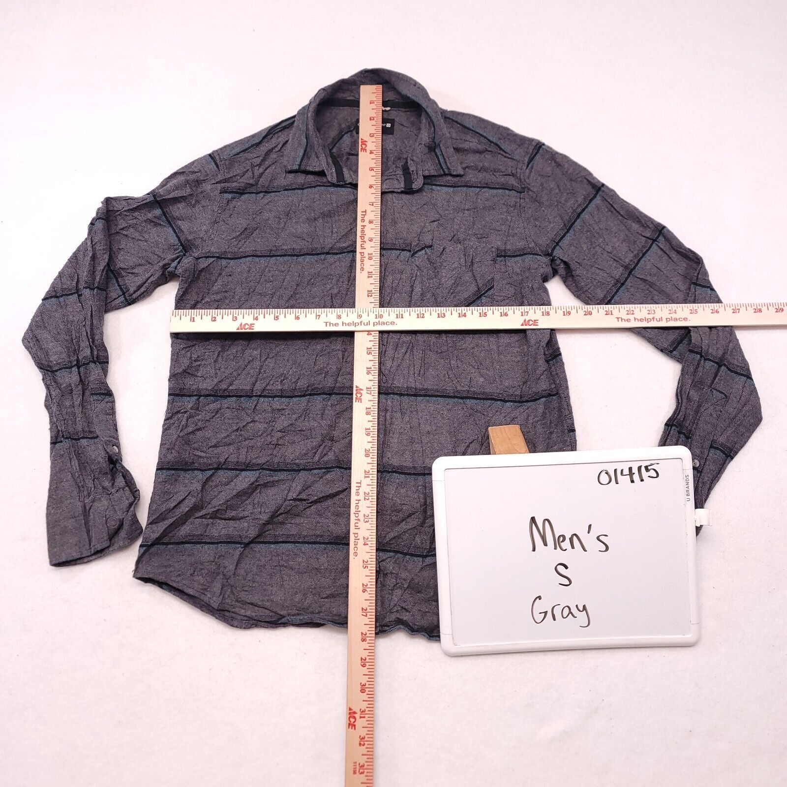 Ocean Current Ocean Current Flannel Button Up Shirt Men Size Small S Gray Size US S / EU 44-46 / 1 - 6 Thumbnail