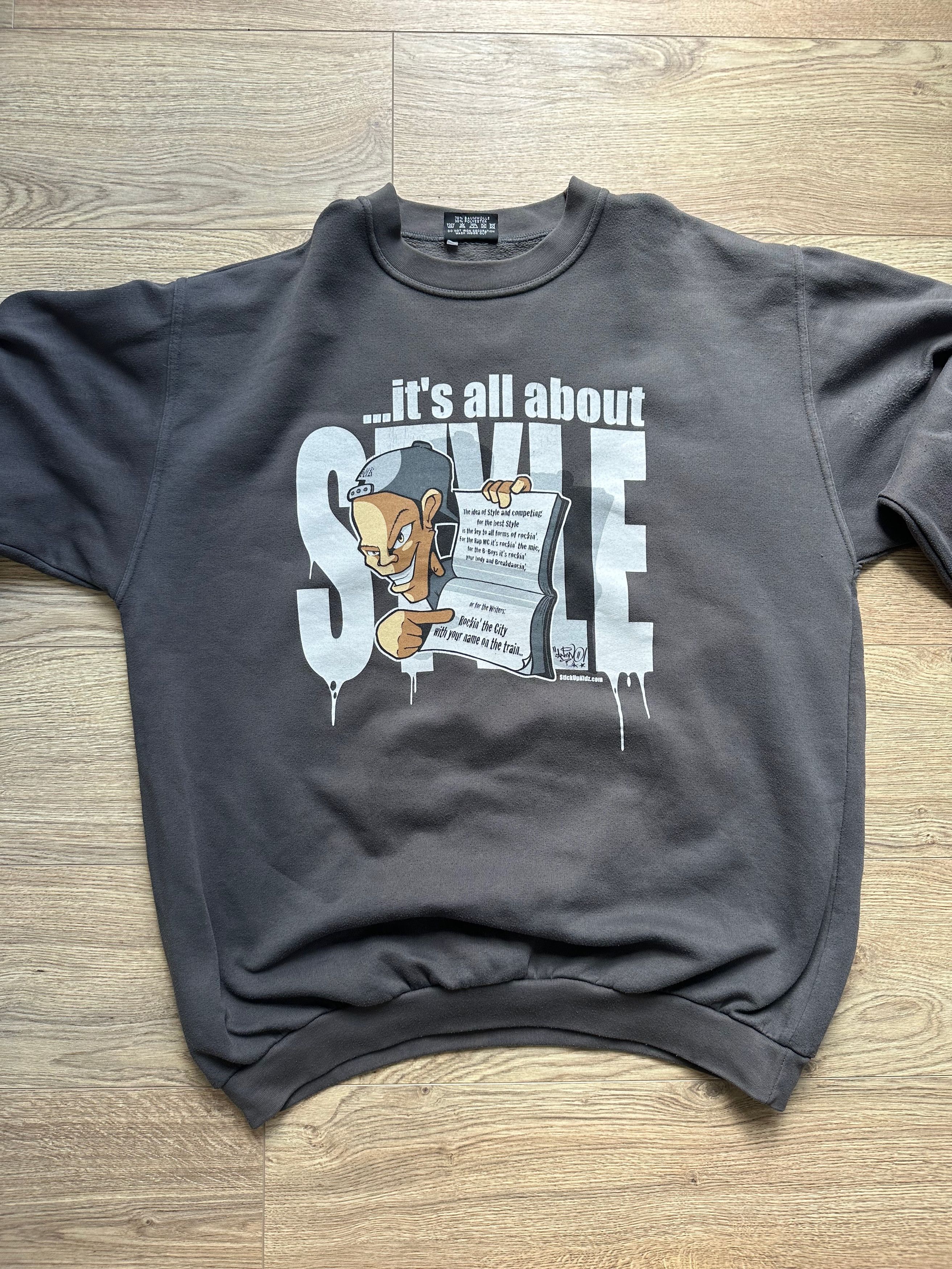 Vintage 90's Stick Up Kidz sweatshirt pullover VINTAGE Size US XXL / EU 58 / 5 - 9 Thumbnail