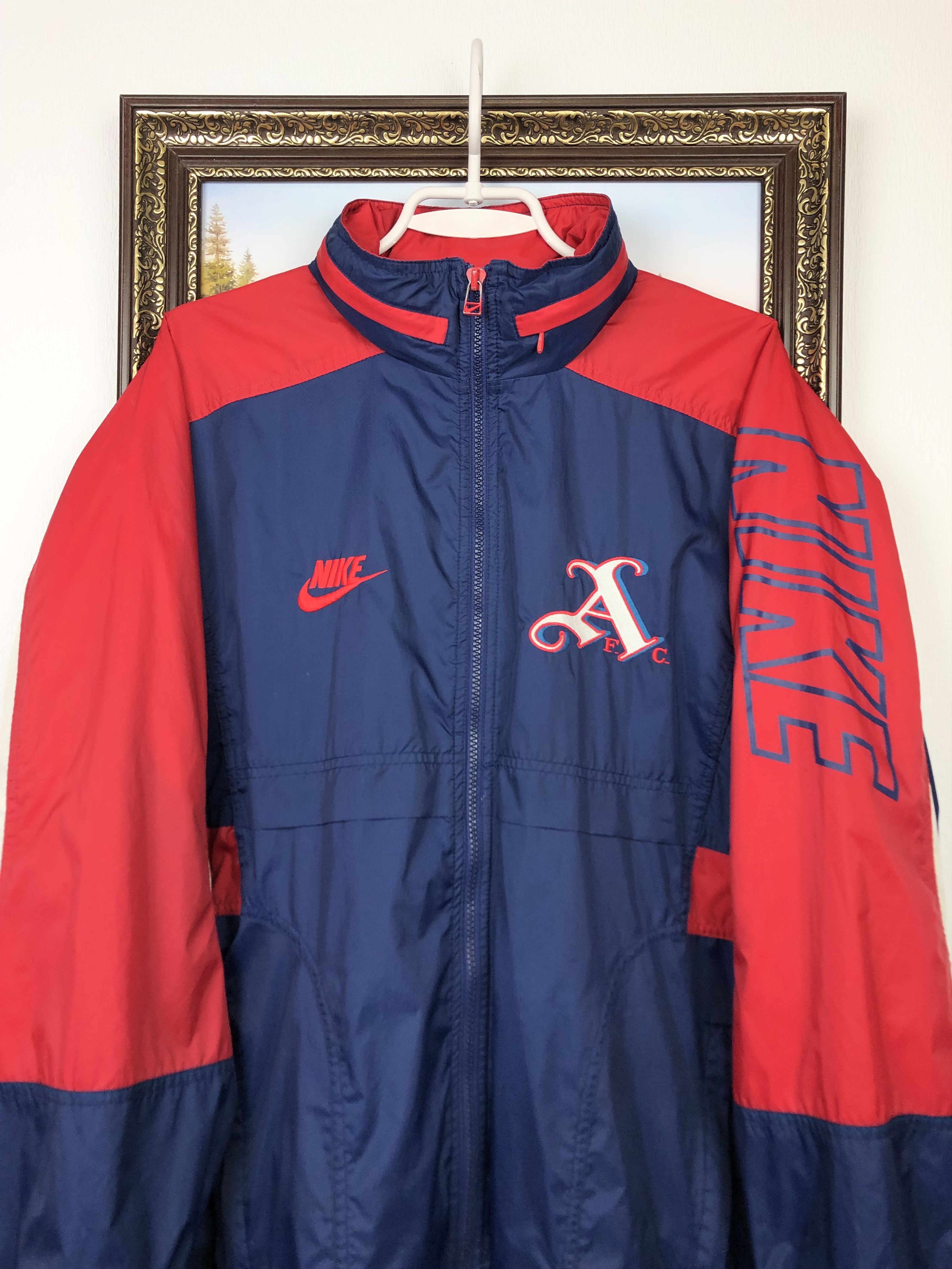 Nike Vintage 90's Nike Arsenal Football Jacket Soccer Windbreaker Size US M / EU 48-50 / 2 - 4 Thumbnail