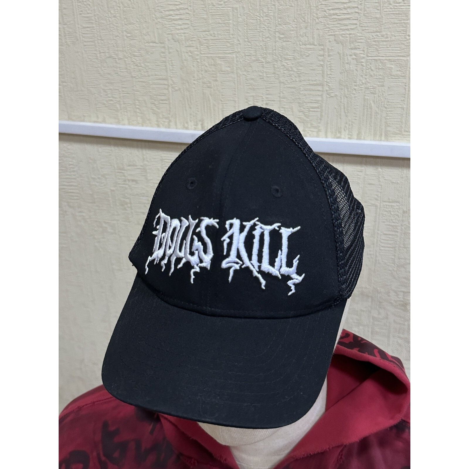 Dolls Kill Dolls Kill Anarchy Punk Tribal Style Logo Men’s Trucker Hat Size ONE SIZE - 6 Thumbnail