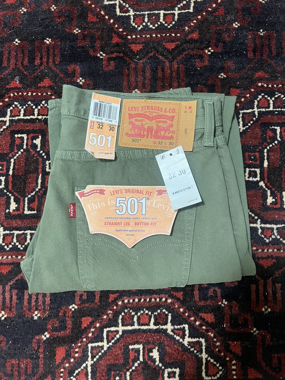 Levi's × Vintage Levi’s 501 Denim Jeans 32x30 Size US 32 / EU 48 - 7 Thumbnail