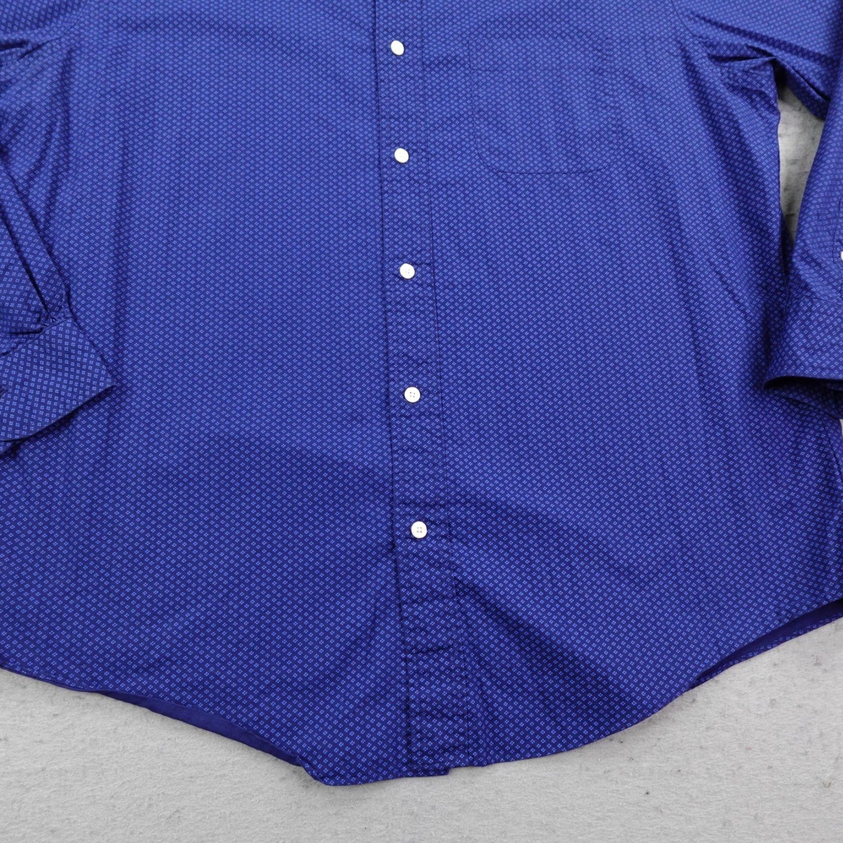 Brooks Brothers Brooks Brothers Shirt Mens XL Blue Regent Geometric Button-Down Oxford OCBD Shirt Mens XL Blue Regent Geometric Button Down Oxford OCBD Size US XL / EU 56 / 4 - 4 Thumbnail