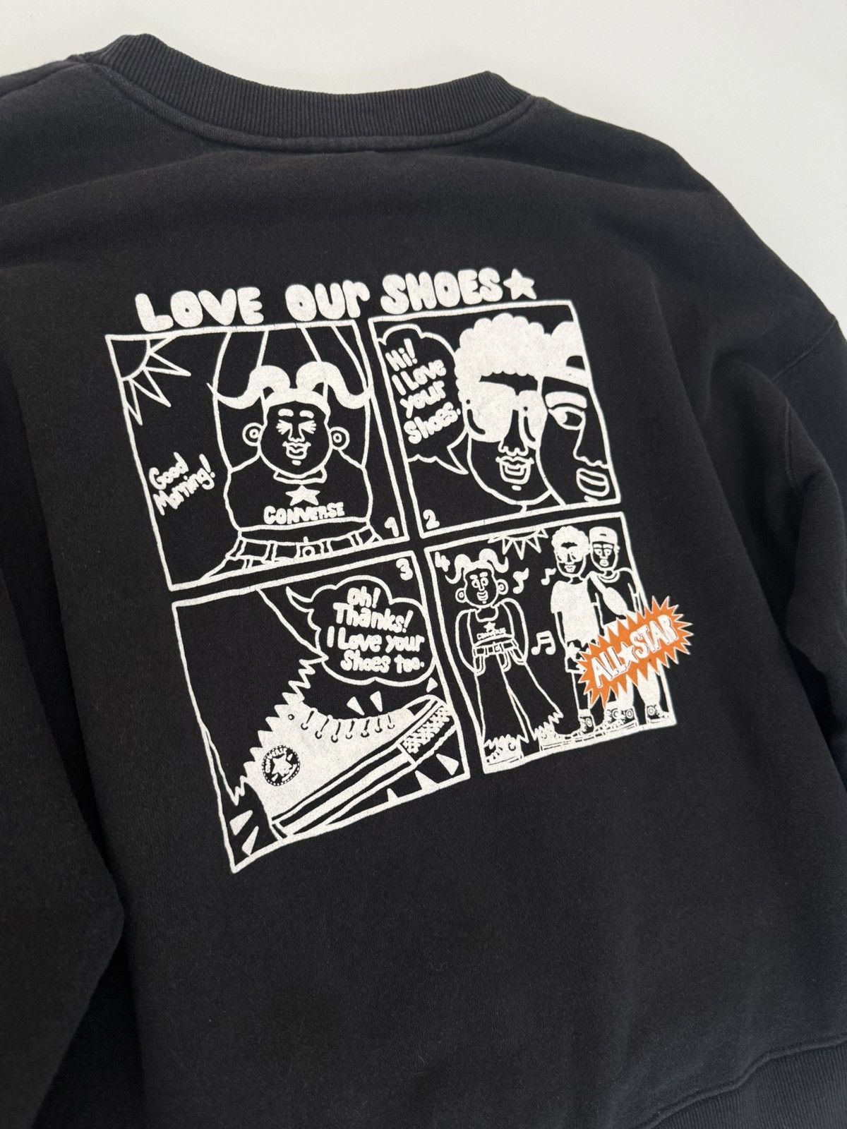 Converse ⚡️Y2K CONVERSE CHUCK TAYLOR BACKHIT LOGO BAGGY SWEATSHIRT - M Size US M / EU 48-50 / 2 - 11 Thumbnail