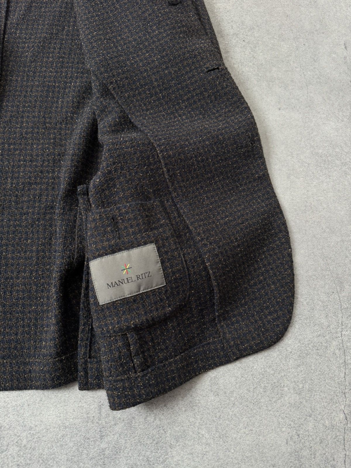 Manuel Ritz Manuel Ritz Wool blend Textured blazer mens size 50 Size 40R - 7 Thumbnail
