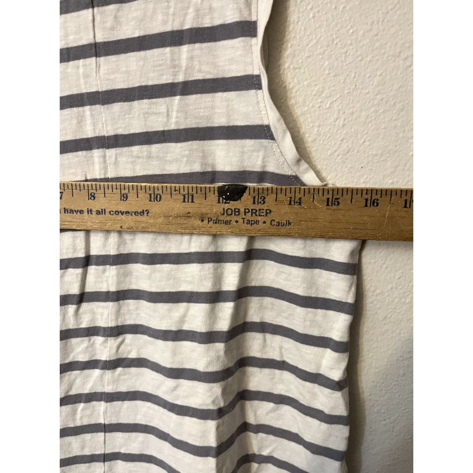 Gap GAP Tank Women S White Gray Striped Sleeveless Open Knit Casual Basic 100% Cotton Knit Lightweight Easy Care Size S / US 4 / IT 40 - 5 Thumbnail
