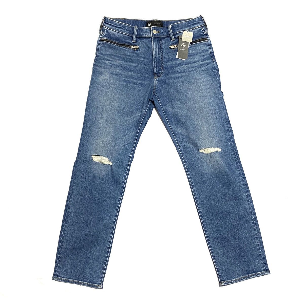 Japanese Brand × Jun Takahashi × Undercover Undercover × GU Slim Damage Jeans Blue Size L Size US 34 / EU 50 - 1 Thumbnail