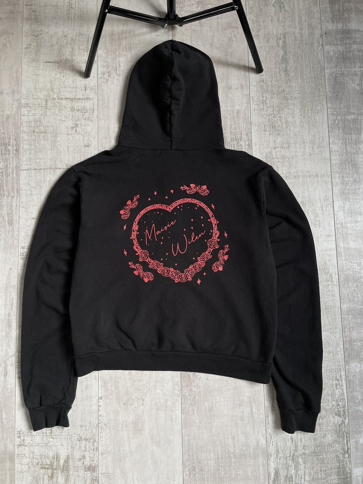 Maisie Wilen Maisie Wilen Black Heart Zip Hoodie Size M / US 6-8 / IT 42-44 - 1 Thumbnail