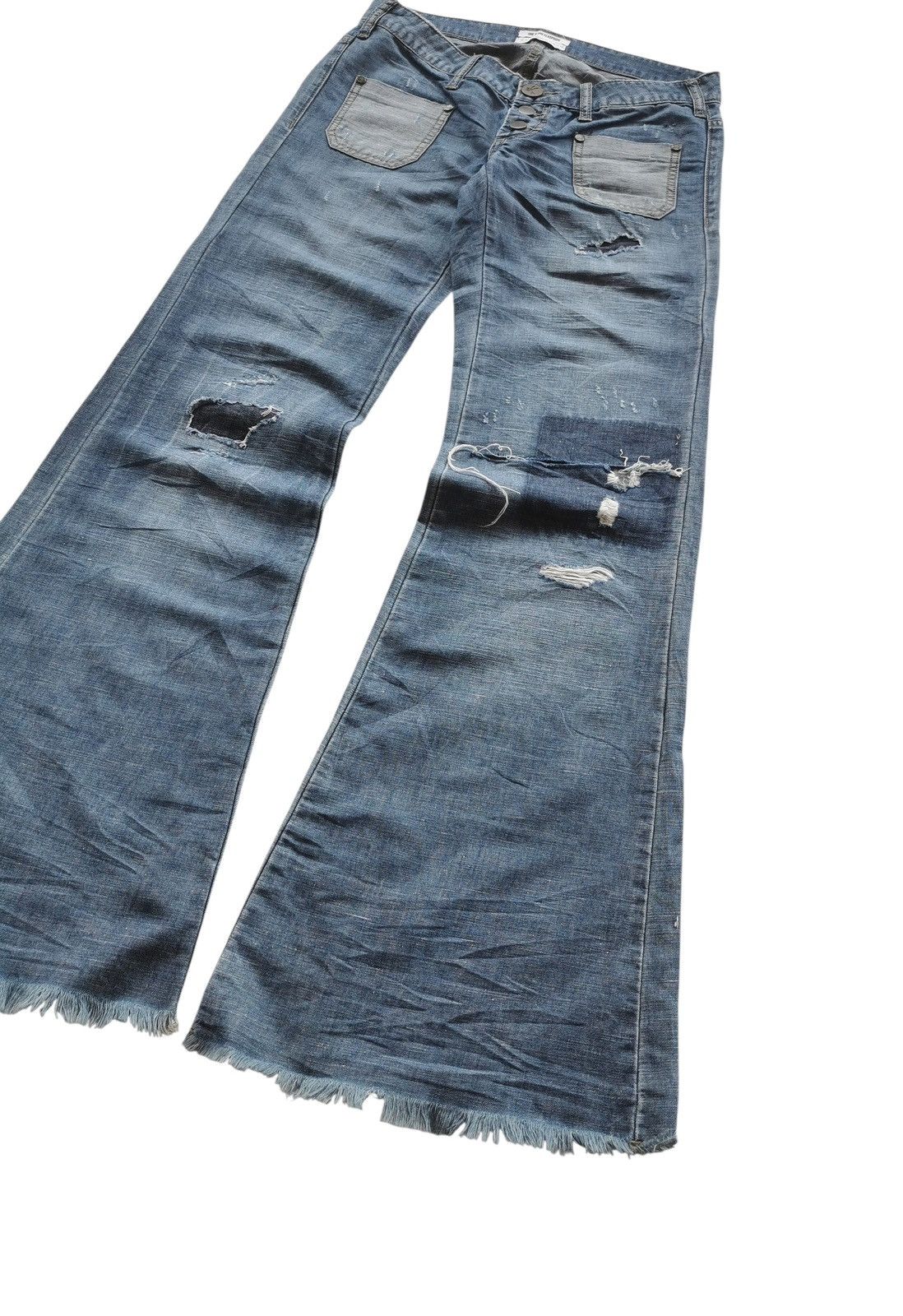 If Six Was Nine LE CATS LOWWAIST WIDE FLARE LEG STYLE LGB IF6WASNINE 🟦 Size 30" / US 8 / IT 44 - 5 Thumbnail