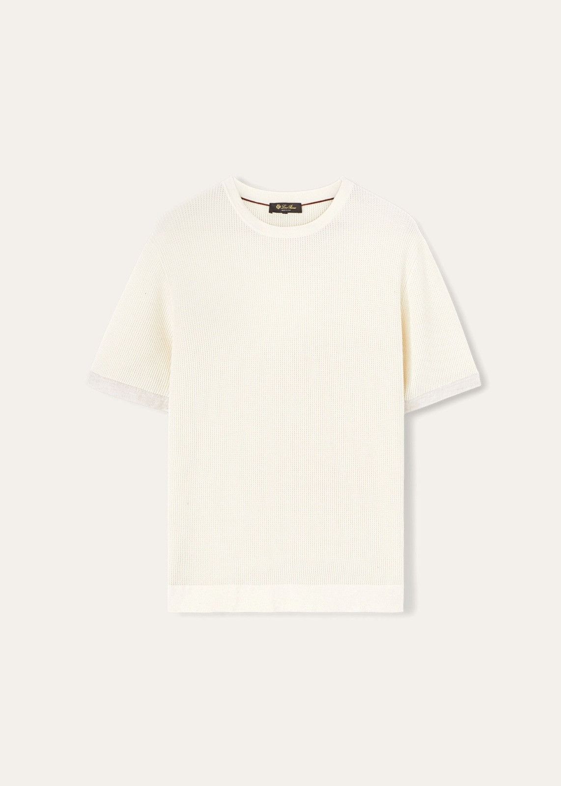 Loro Piana o1srvl11e1224 Girocollo Cotton T-Shirt in White Size US XL / EU 56 / 4 - 1 Thumbnail