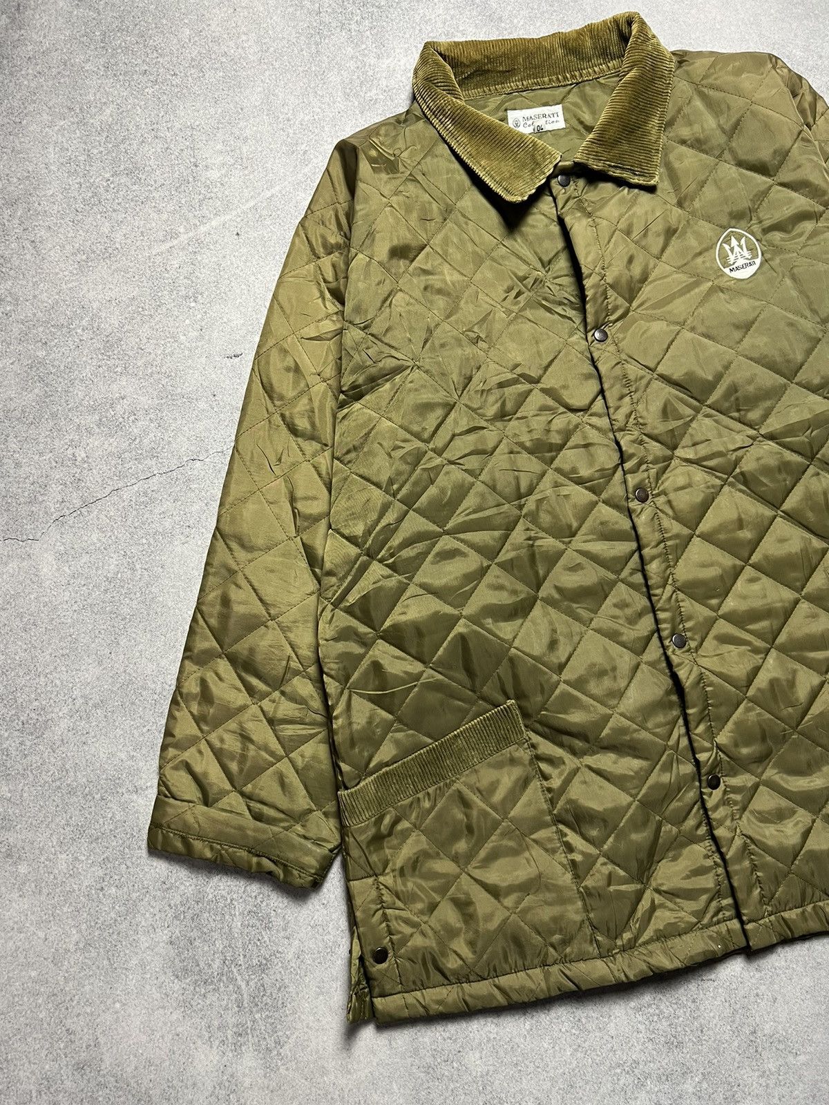 Maserati Vintage Maserati Liddesdale Quilted Barbour Style Jacket Size US XL / EU 56 / 4 - 2 Thumbnail