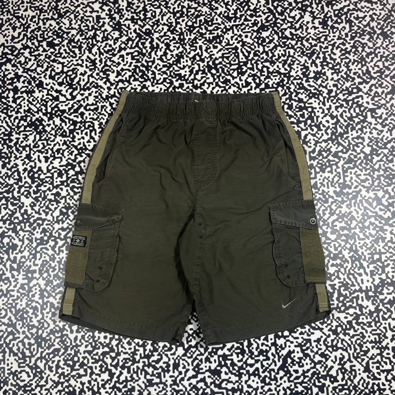 Vintage Y2K Nike Randall Island Cargo Shorts Military Style