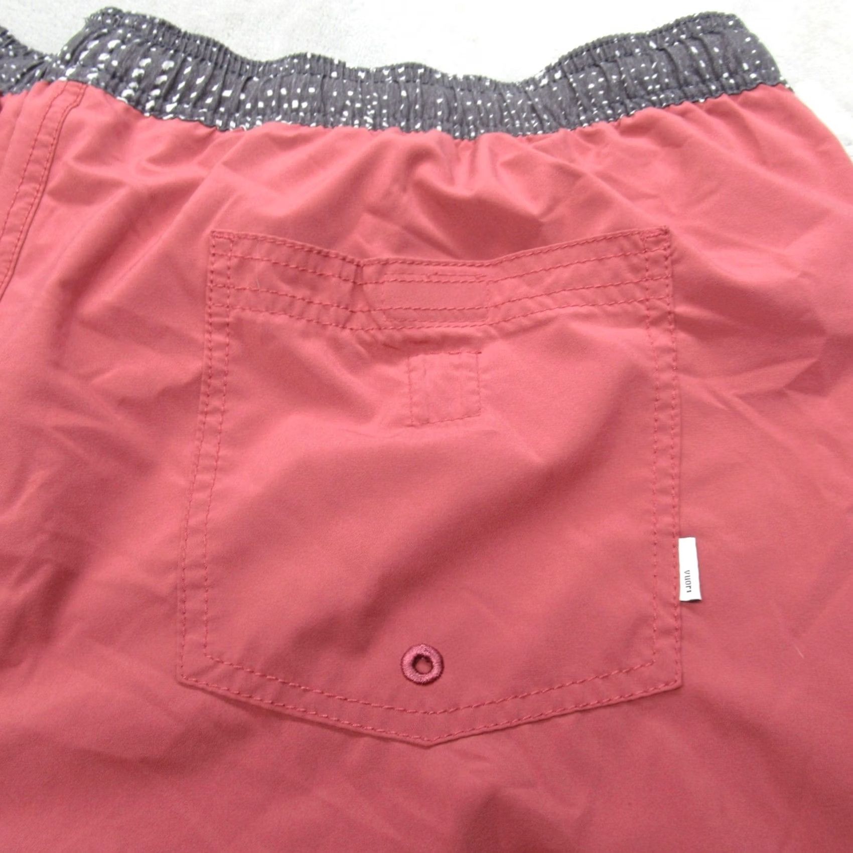 Vuori Vuori Mens XXL Board Trunks Swim Shorts Raspberry Lined Drawstring Waist Pockets Size US 39 - 5 Thumbnail