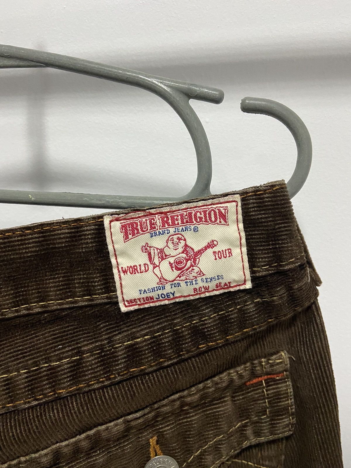 True Religion × Vintage True religion stitched flare jeans vintage logo corduroy Size 30" / US 8 / IT 44 - 5 Thumbnail