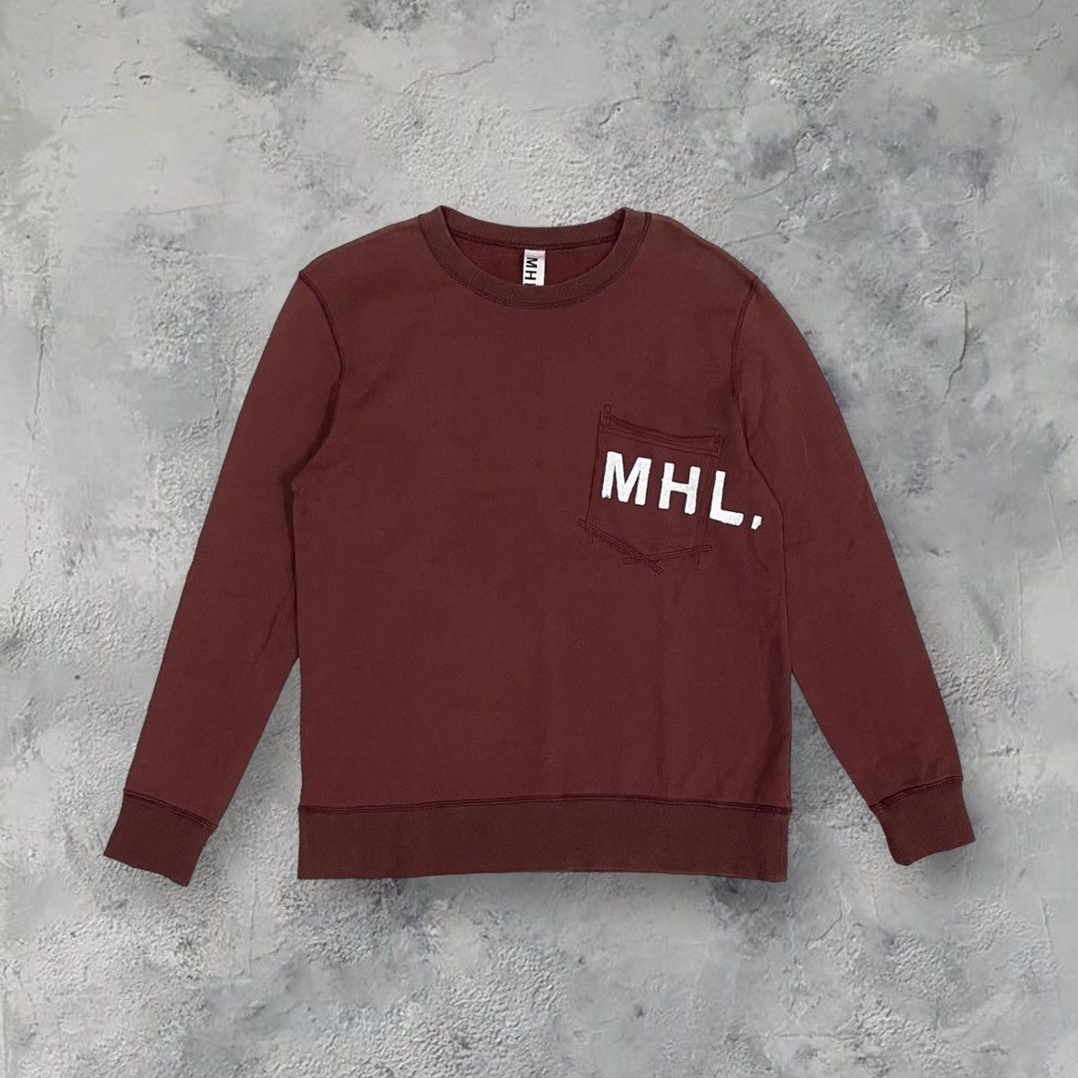 image of Mhl Single Pocket Margaret Howell in Maroon, Men's (Size Large)