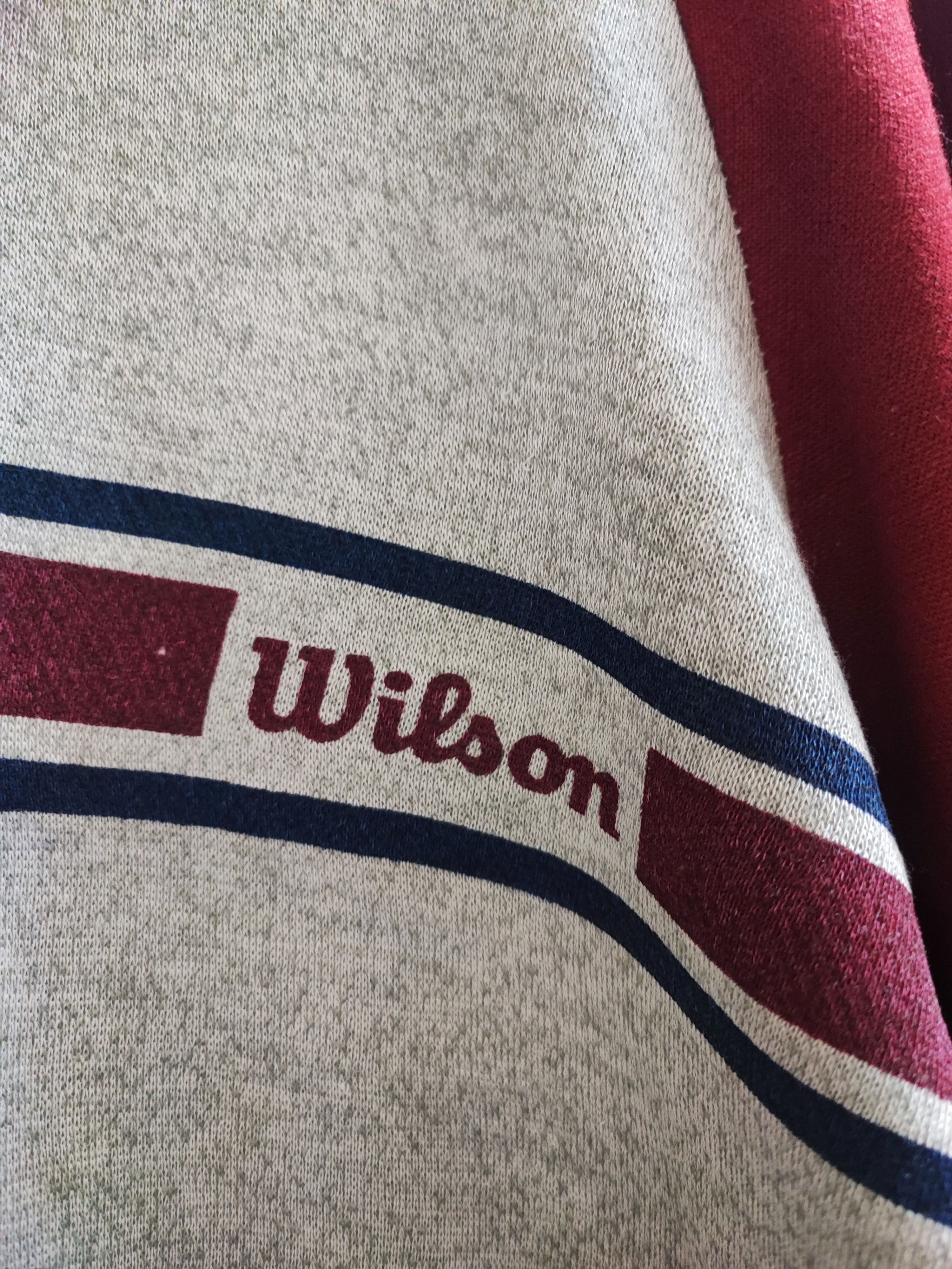 Vintage Rare! Vintage 80's Wilson Two Tone Raglan Hoodie Size US M / EU 48-50 / 2 - 5 Thumbnail