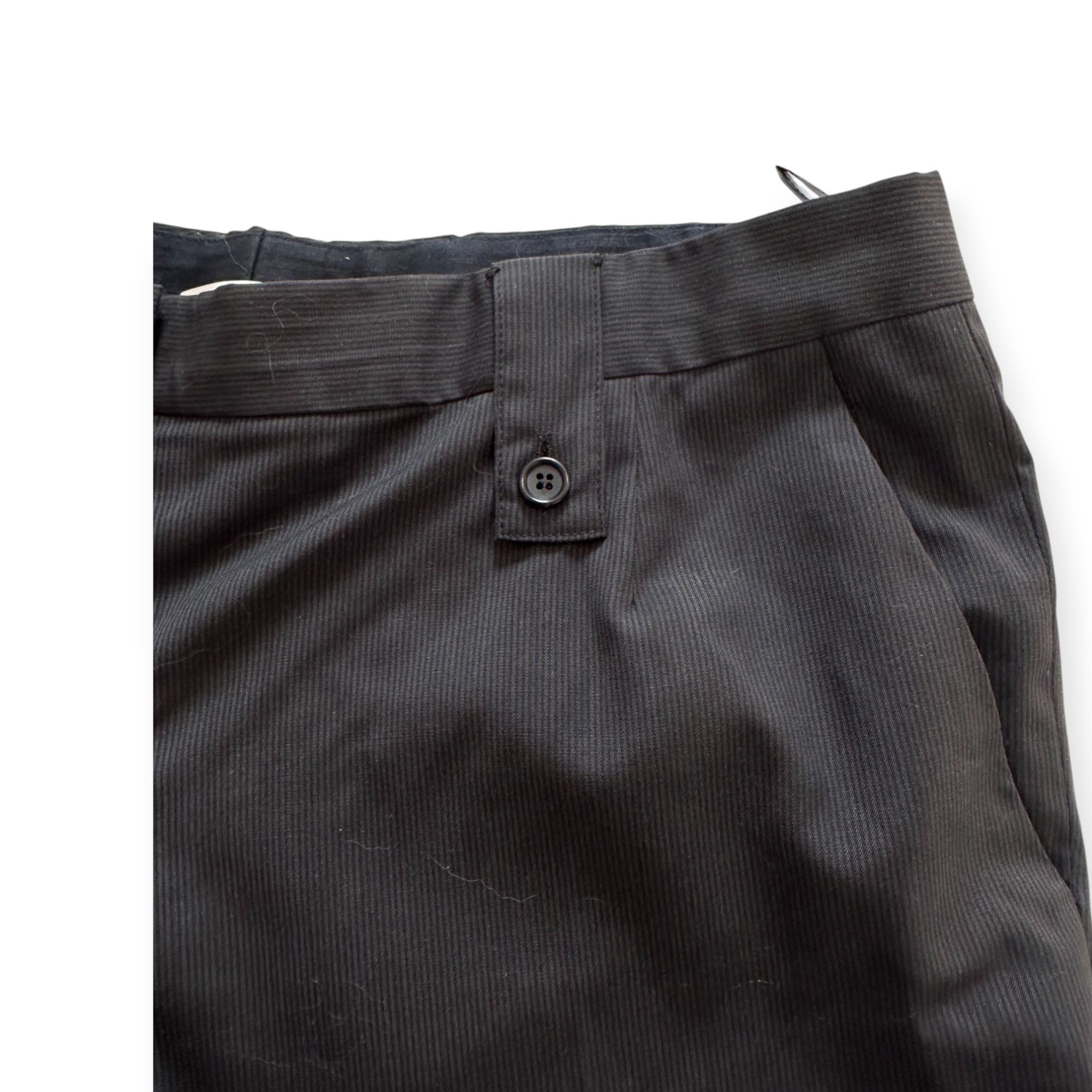 Prada Prada 2006 Wool Pants with Strap & Button Detail – IT 46 Size 32" / US 10 / IT 46 - 10 Thumbnail