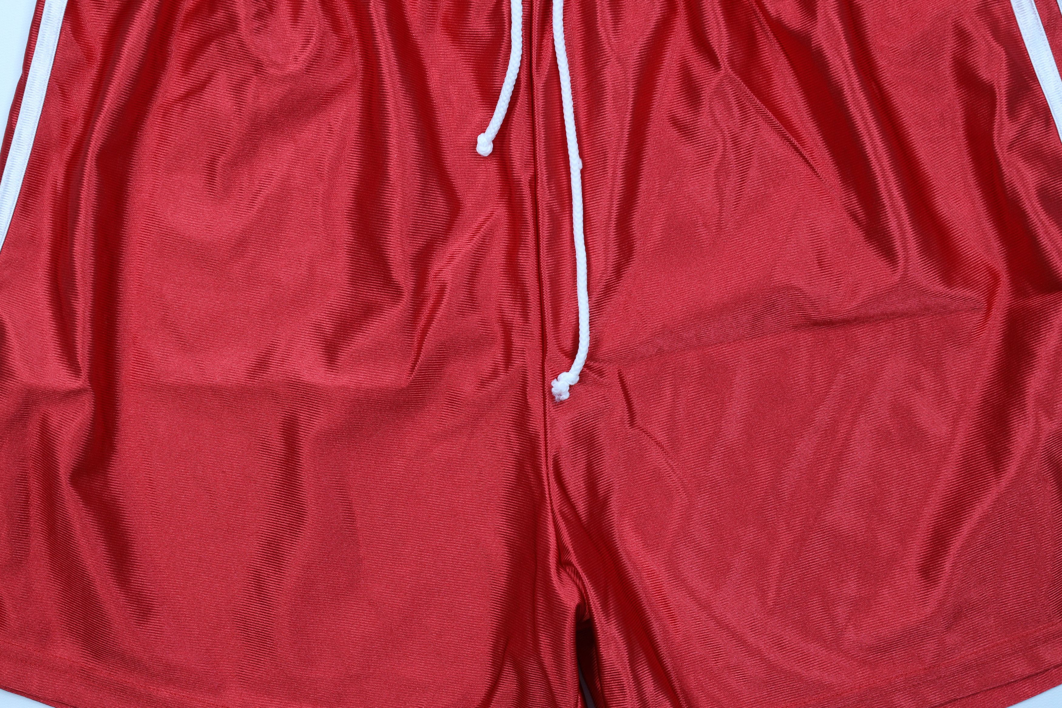 Vintage Vintage 90s Streetwear Striped Basketball Shorts Red Size 32" / US 10 / IT 46 - 3 Thumbnail