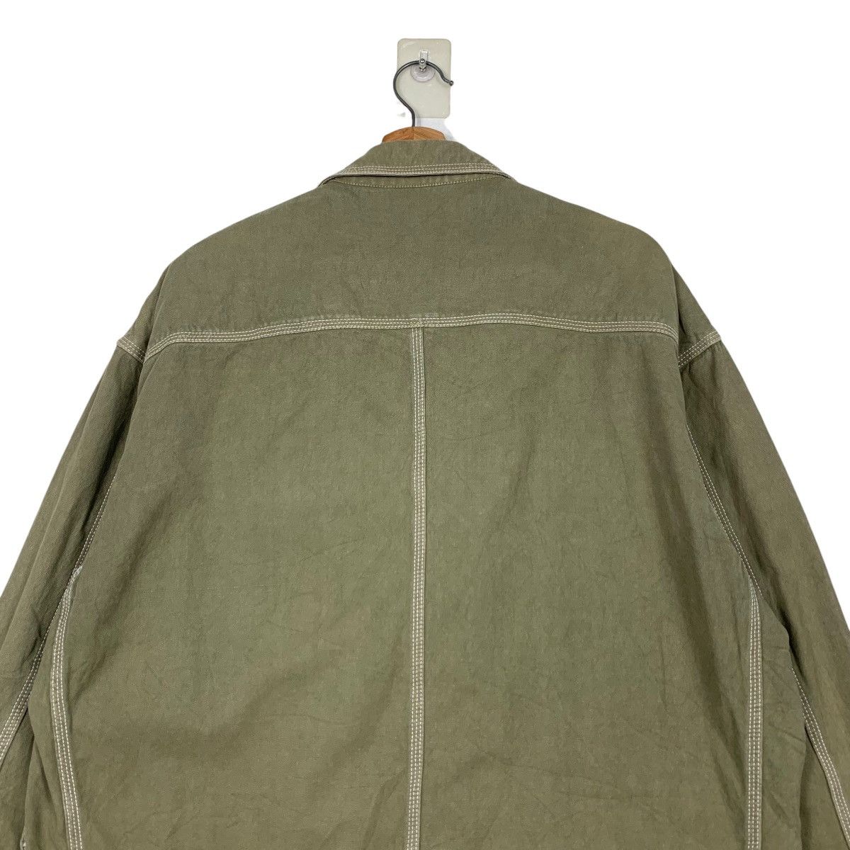 Japanese Brand COUNTYNAP Three Pocket Worker Green Chore Jacket #2372-C106 Size US M / EU 48-50 / 2 - 15 Thumbnail