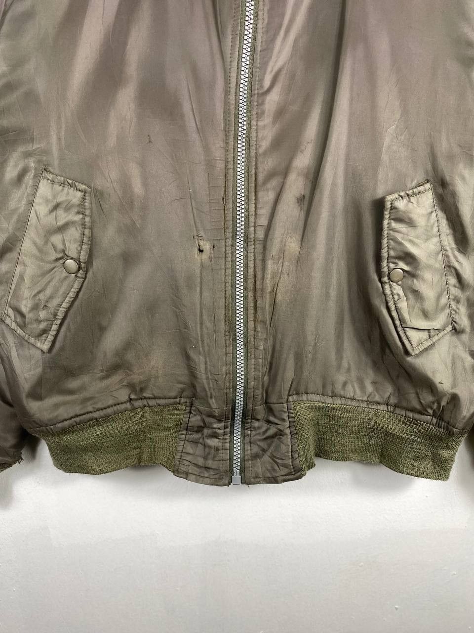 Japanese Brand japanese brand thrashed bomber jacket distressed Size US XXL / EU 58 / 5 - 3 Thumbnail