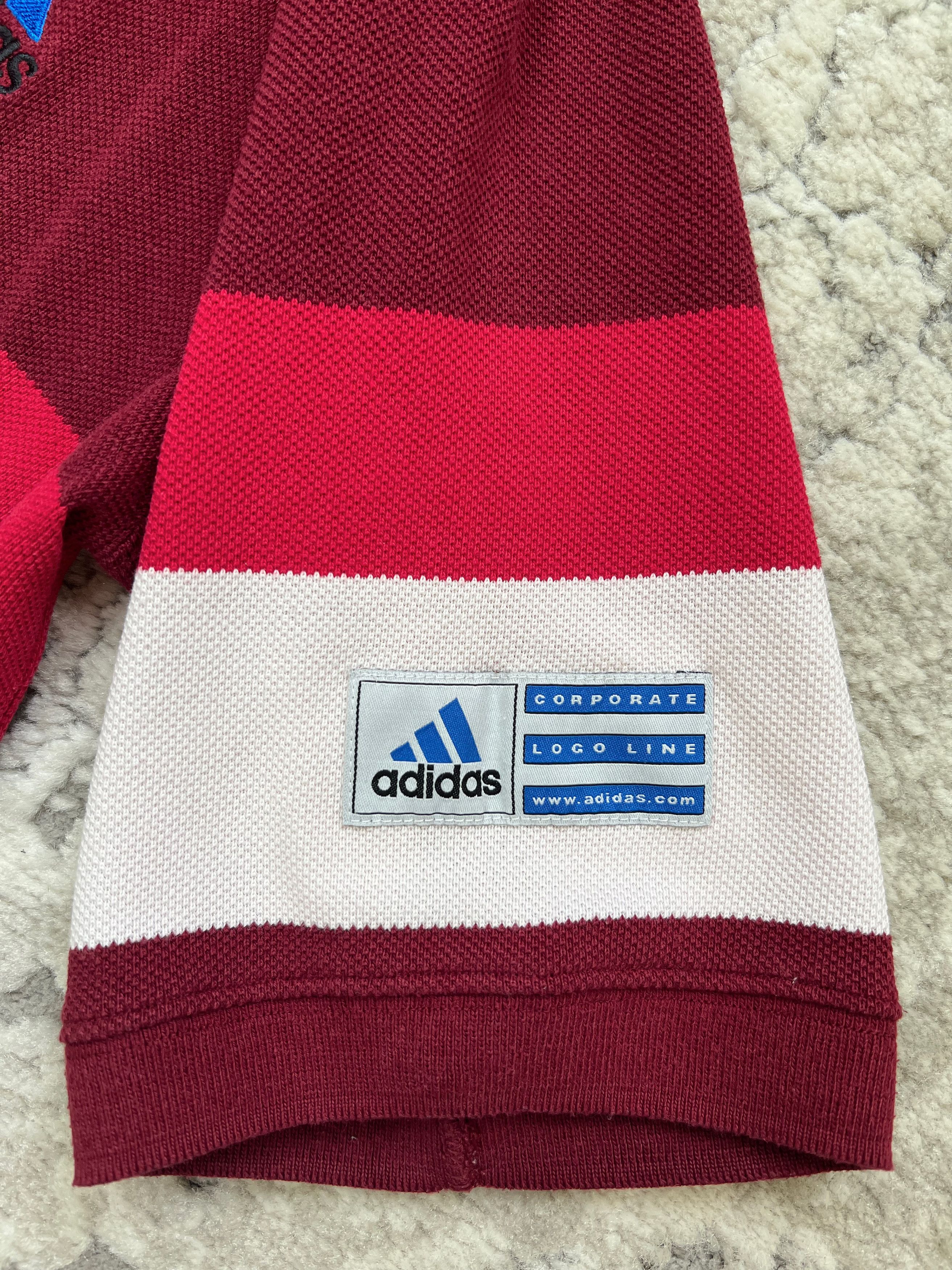Adidas Vintage Adidas Striped Polo Shirt - Corporate Logo Line Size US S / EU 44-46 / 1 - 3 Thumbnail