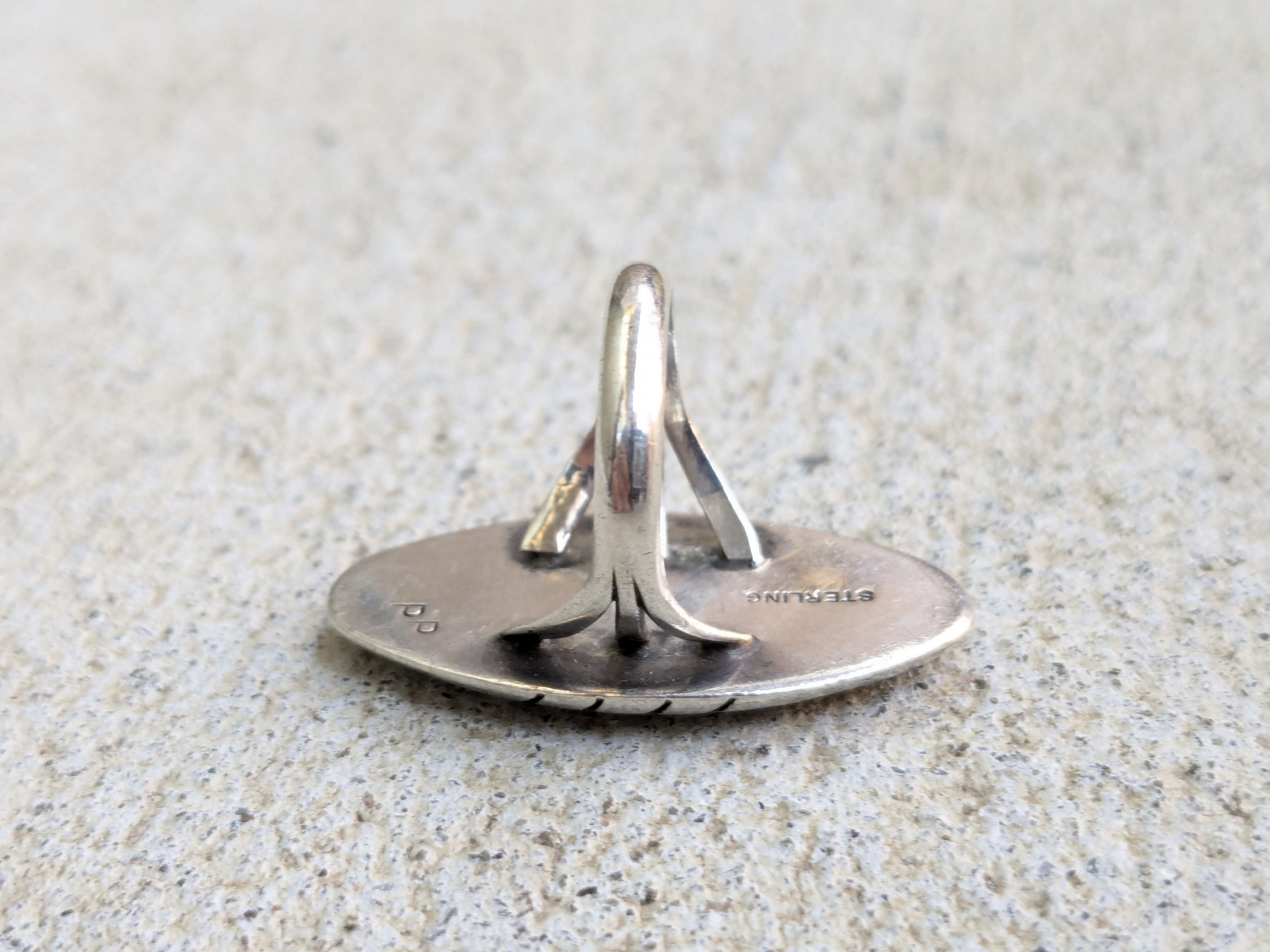 Jewelry × Vintage Vintage Patricia Platero Sterling Silver Ring Mother Pearl Size ONE SIZE - 4 Thumbnail