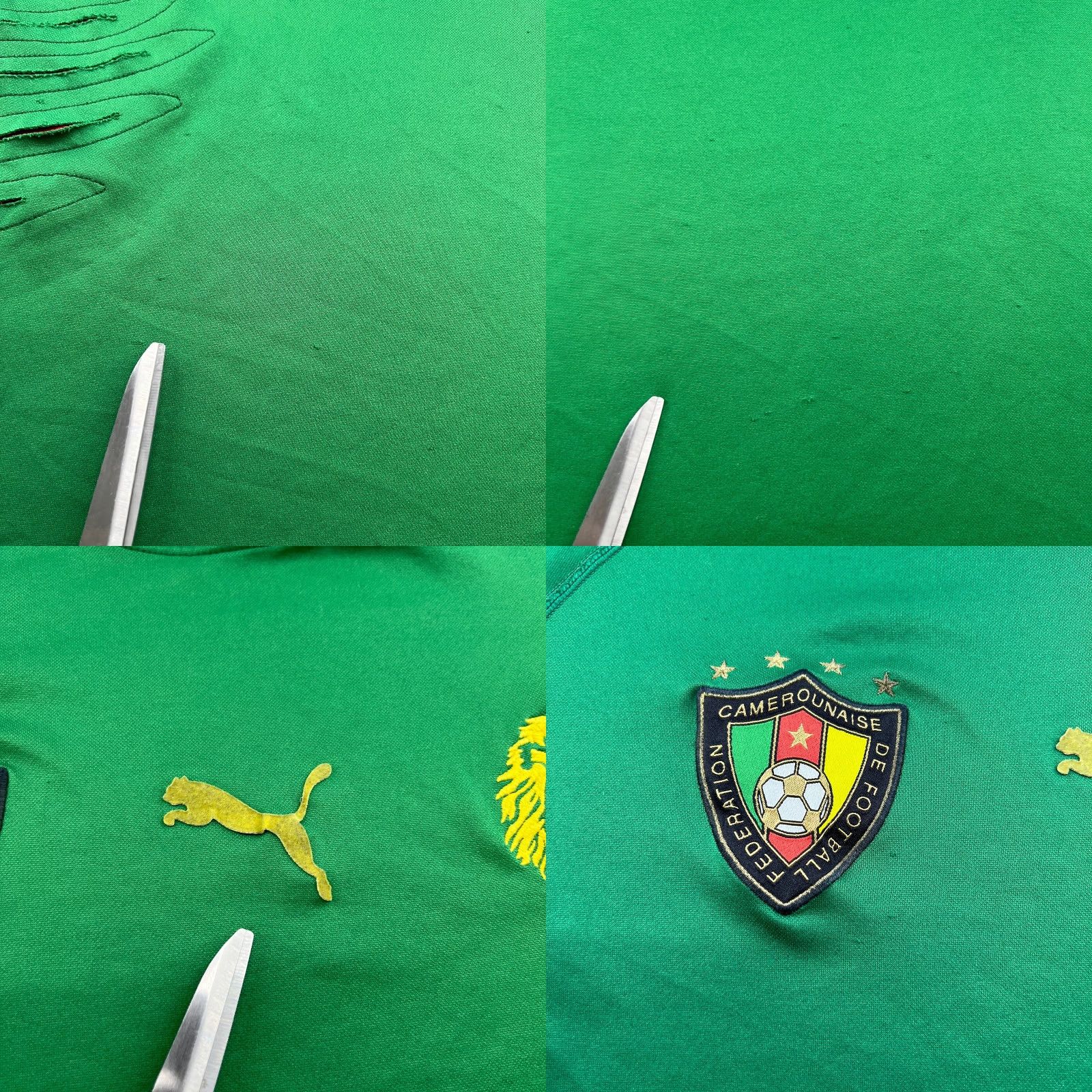 Puma PUMA Cameroon 2004 2005 2006 Home Football Jersey Mens Medium Green Short Sleeve Pullover Round Neck Quick Dry Athletic Jersey Size US M / EU 48-50 / 2 - 8 Thumbnail
