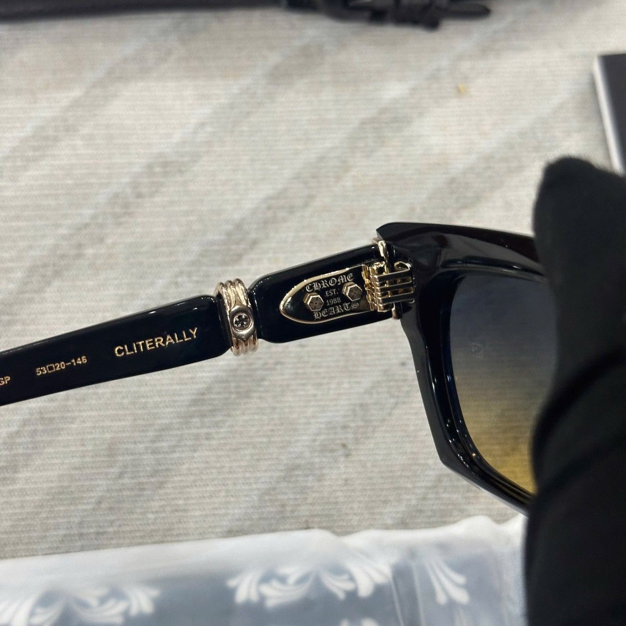 Chrome Hearts CHROME HEARTS CLITERALLY Black-18KGP Size ONE SIZE - 9 Thumbnail
