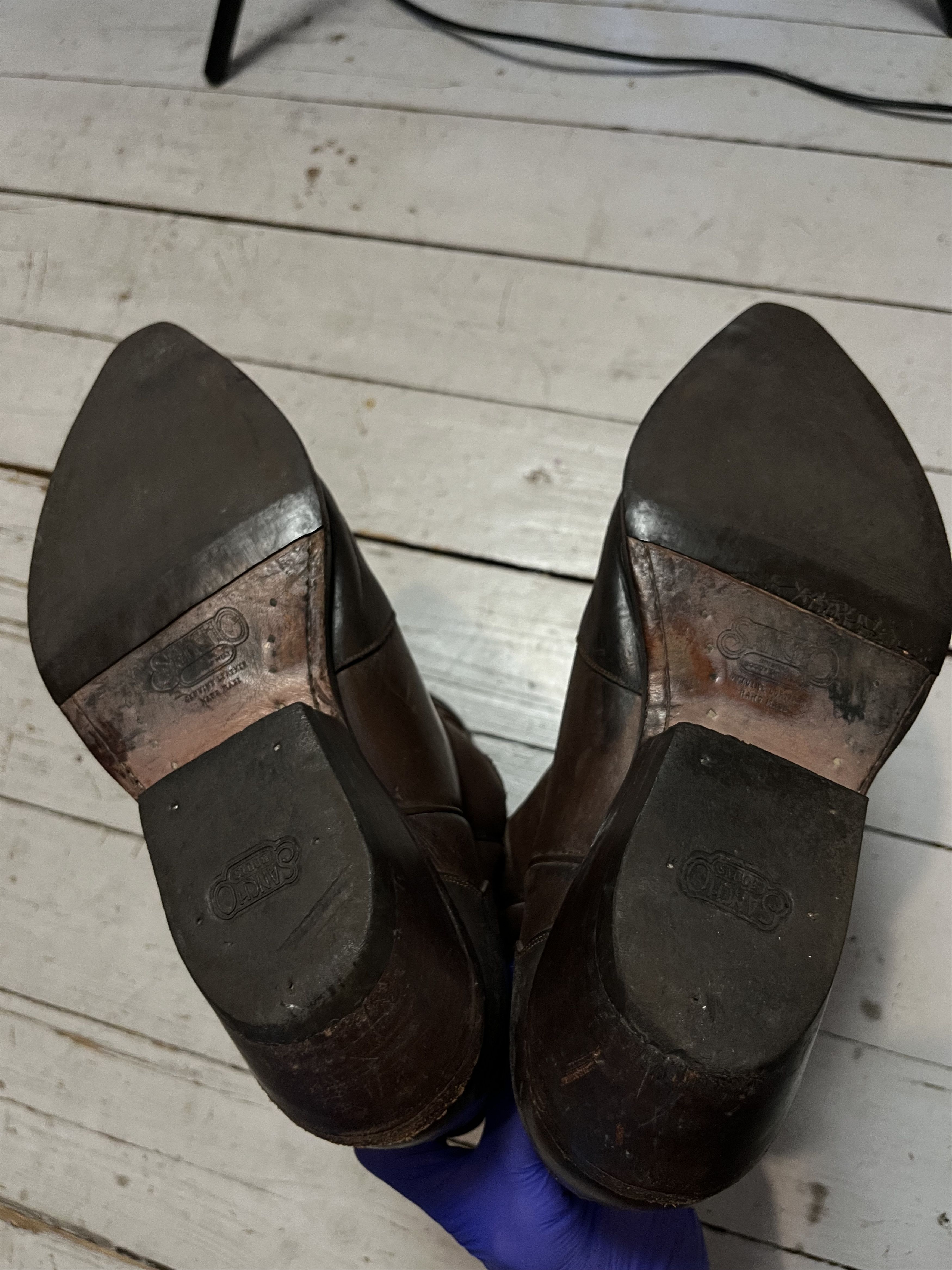Sancho Boots Vintage Sancho Cowboy Boots Handmade Made in Spain Size US 10 / EU 43 - 8 Thumbnail