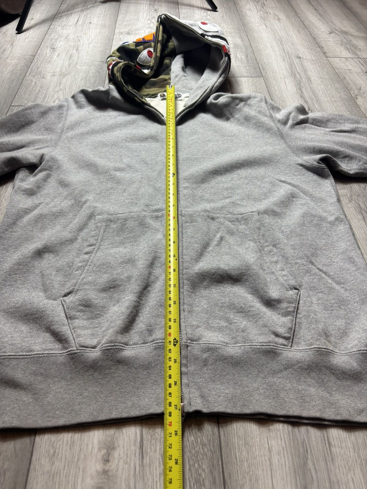 Bape Bape half camo shark full zip hoodie Size US L / EU 52-54 / 3 - 10 Thumbnail