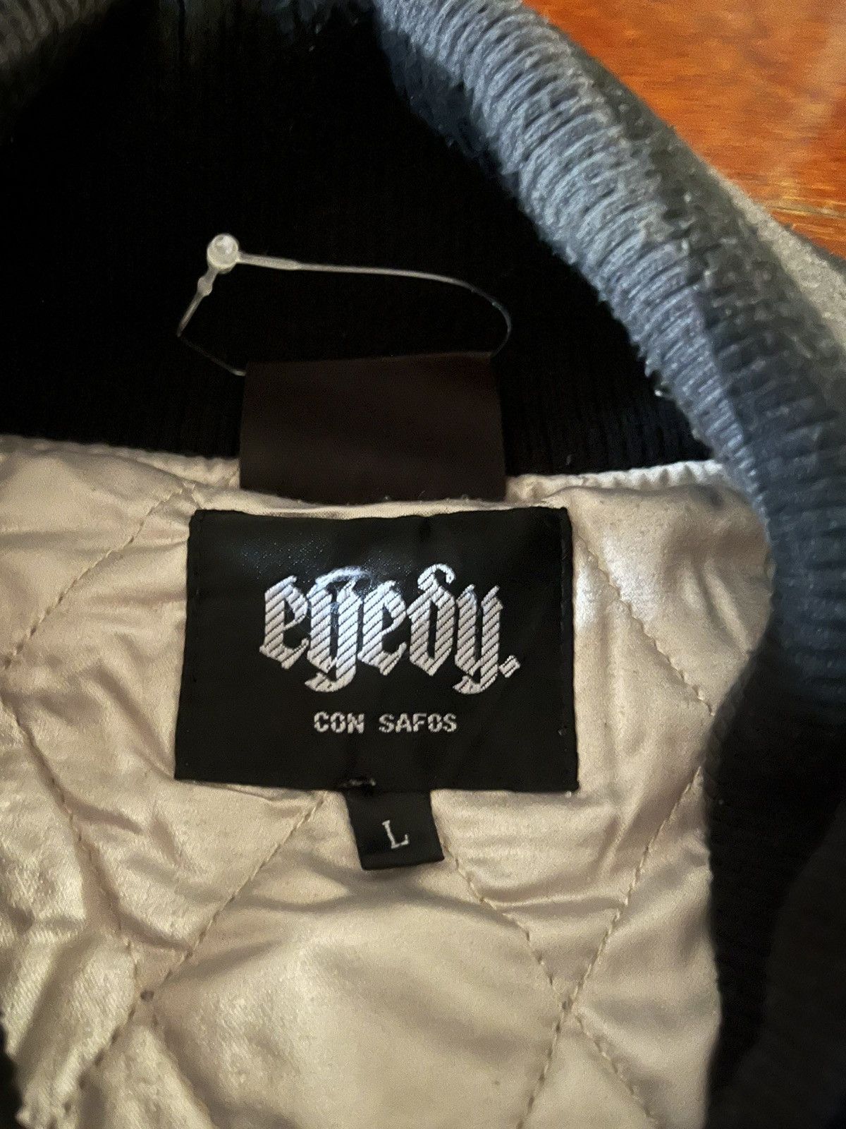 Thrasher Thrasher EYEDY Varsity Leather Wool Jacket Size US L / EU 52-54 / 3 - 5 Thumbnail