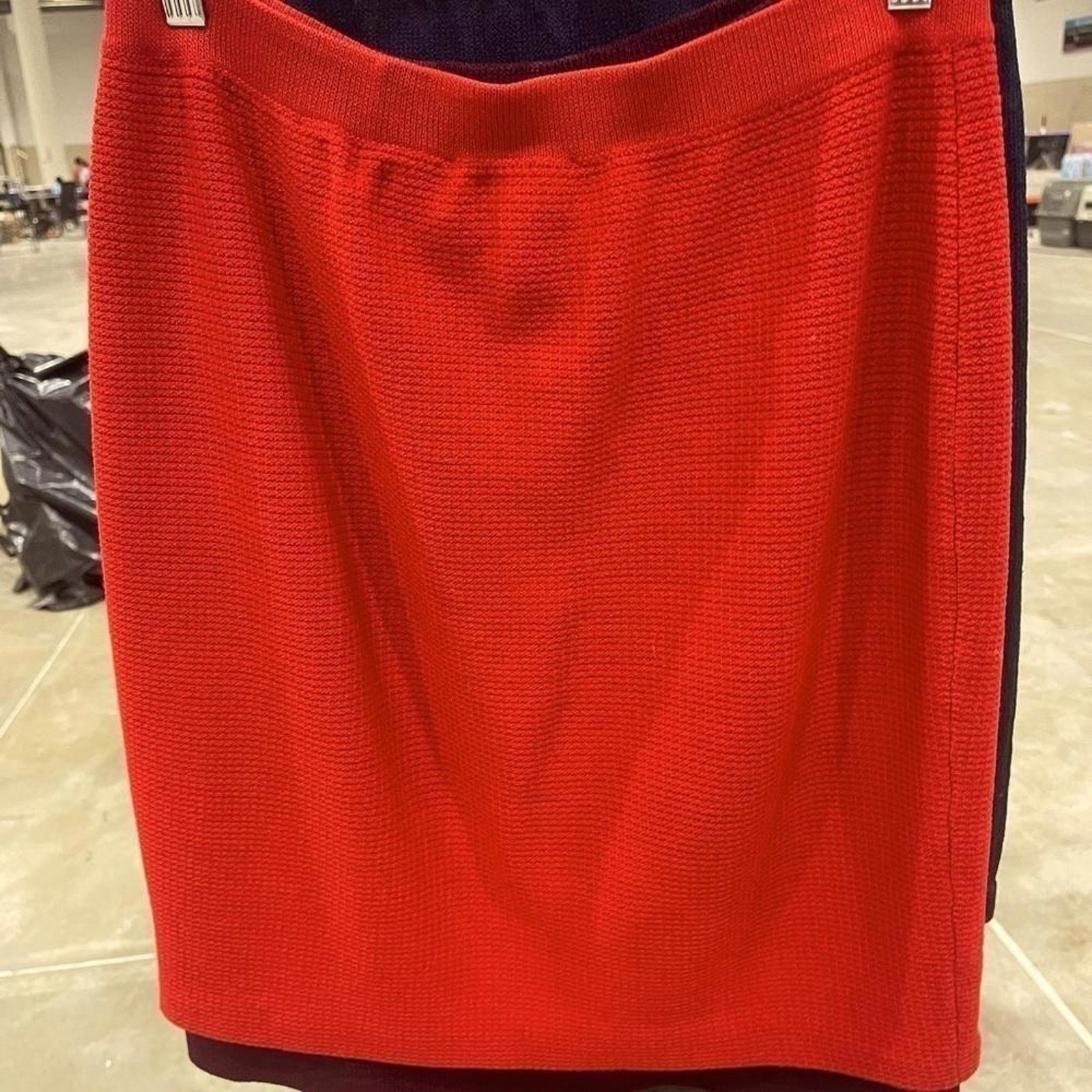 Andrew St. John St John Stylish Red Knit Skirt 8 Size 30" / US 8 / IT 44 - 1 Thumbnail