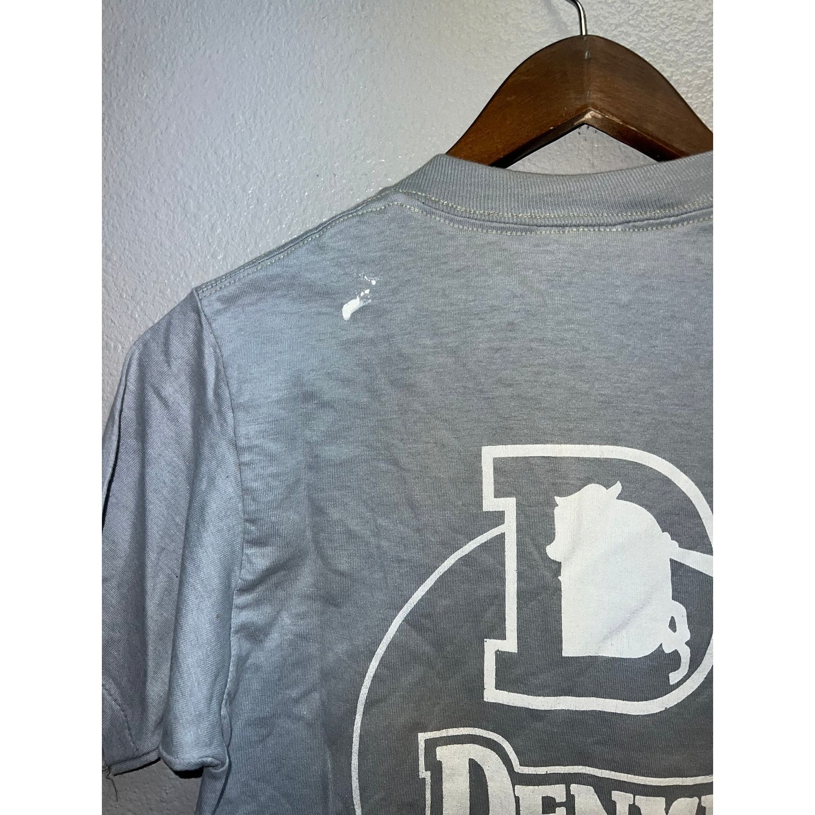 Jerzees Vintage Test Print Shirt Sweet Pea 1987 Denver Broncos 80s S Size US S / EU 44-46 / 1 - 8 Thumbnail