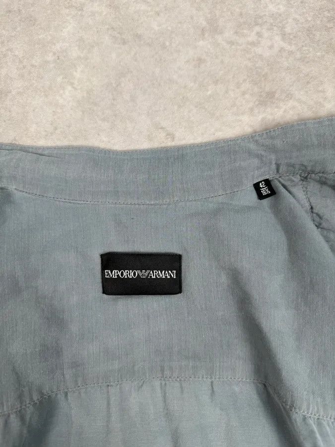 Emporio Armani Emporio Armani Light Blue Korean Style Shirt Size US M / EU 48-50 / 2 - 9 Thumbnail