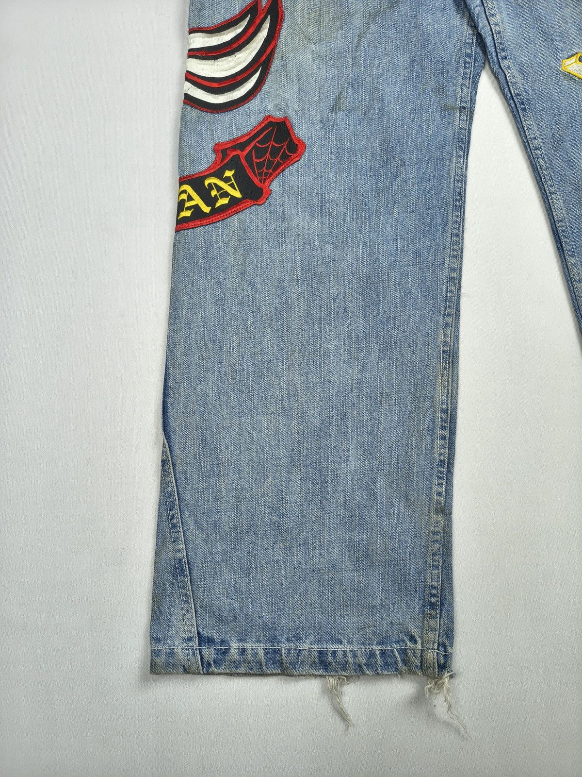 Karl Kani Karl Kani Rare Limited Edition Biker Patchwork Y2K Jean(067) Size US 34 / EU 50 - 9 Thumbnail
