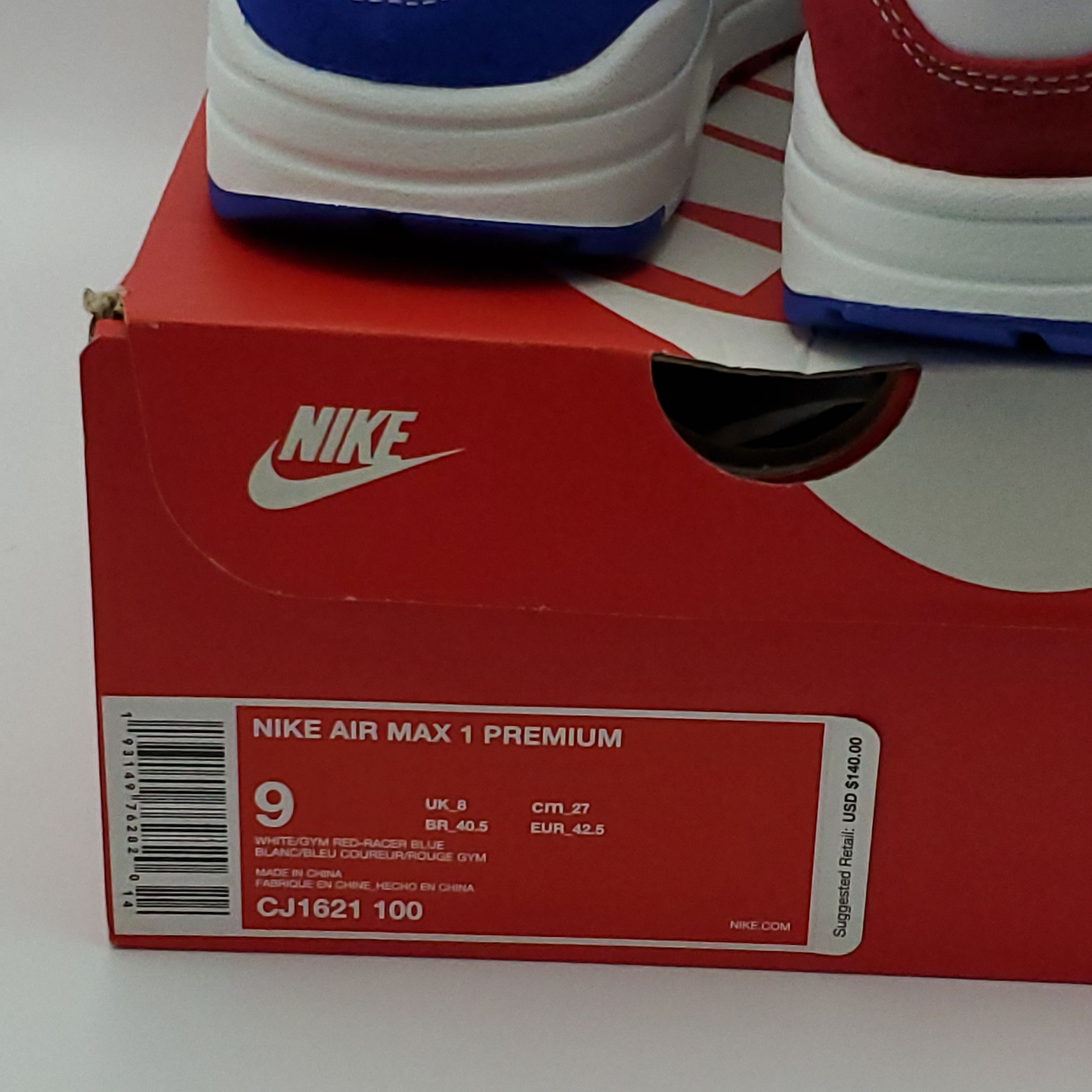 Nike Air max 1 Puerto Rico Size US 9 / EU 42 - 3 Thumbnail