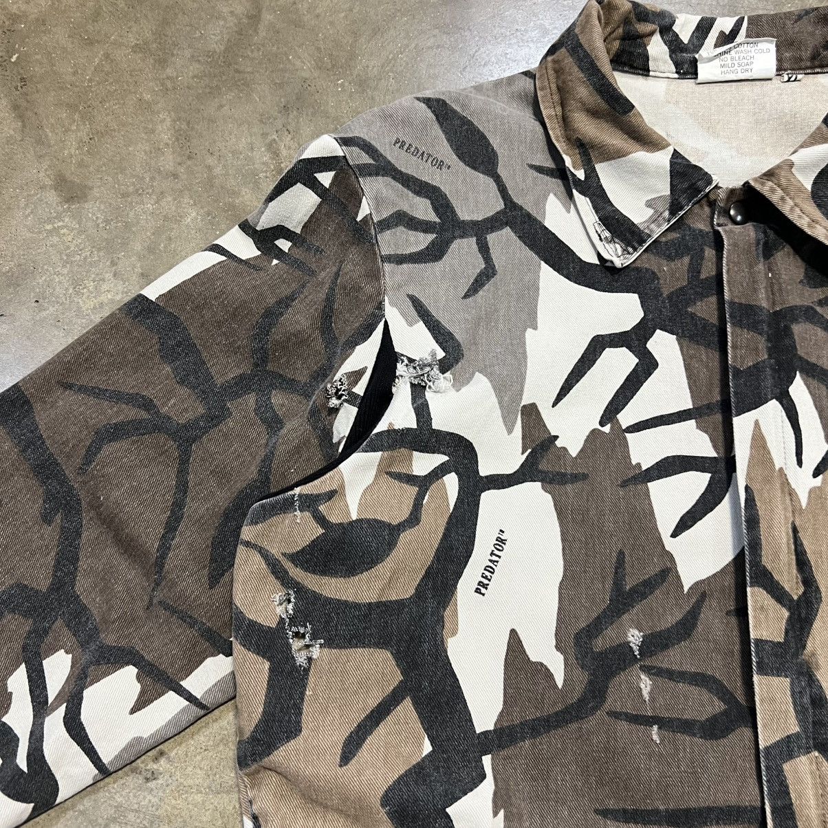 Vintage Vintage 90s Cropped Workwear Jacket Camo Utility Boxy USA Size US XL / EU 56 / 4 - 3 Thumbnail