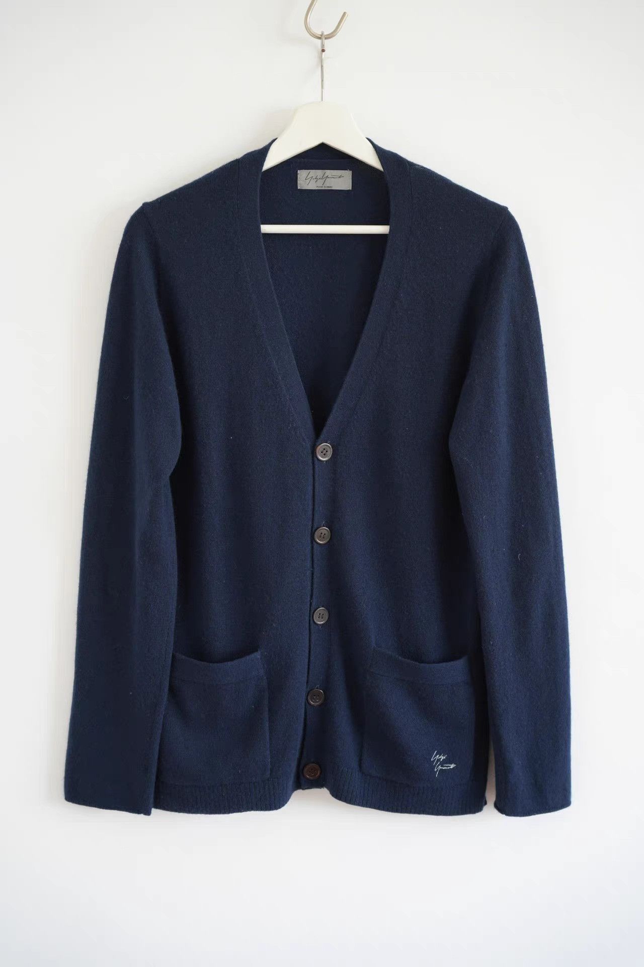Yohji Yamamoto Yohji Yamamoto 13aw Embroidered Cashmere Cardigan K4 Size US L / EU 52-54 / 3 - 1 Thumbnail