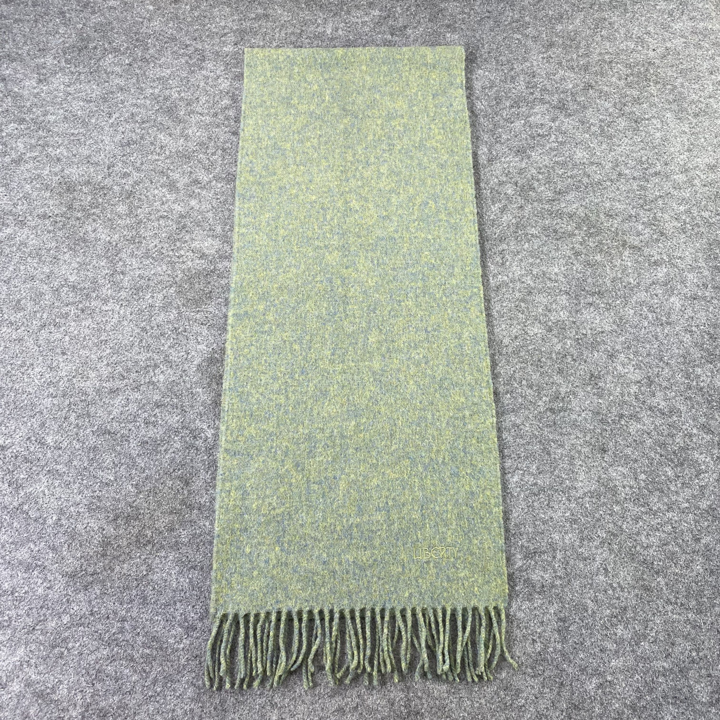 Liberty × Vintage Liberty Wool Muffler / Scarf / Neckwear -T1527 Size ONE SIZE - 2 Thumbnail