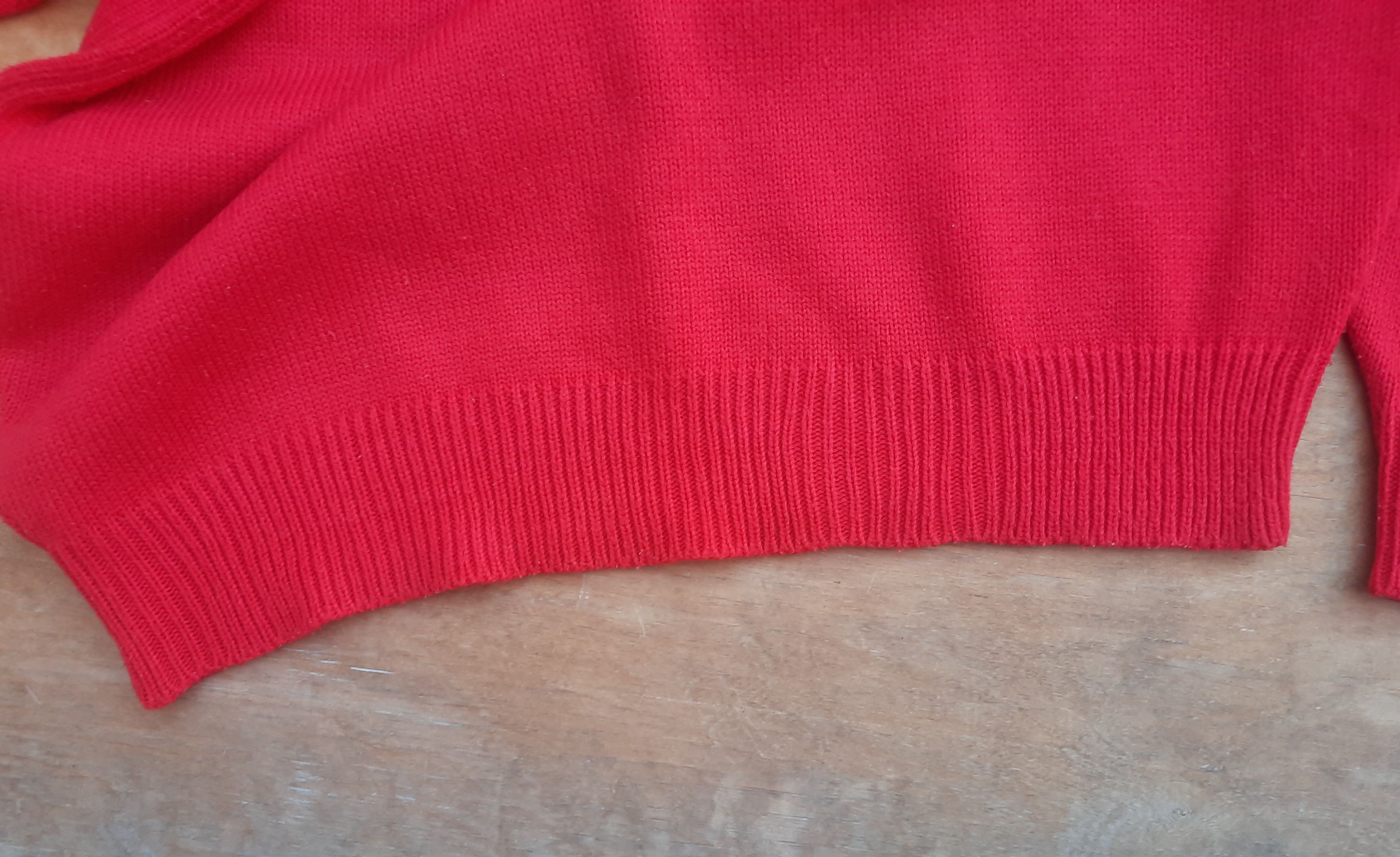 Levi's Vintage Clothing Rare Levi’s 501 Logo Red Knit Sweater Pullover Y2K Size US XL / EU 56 / 4 - 6 Thumbnail