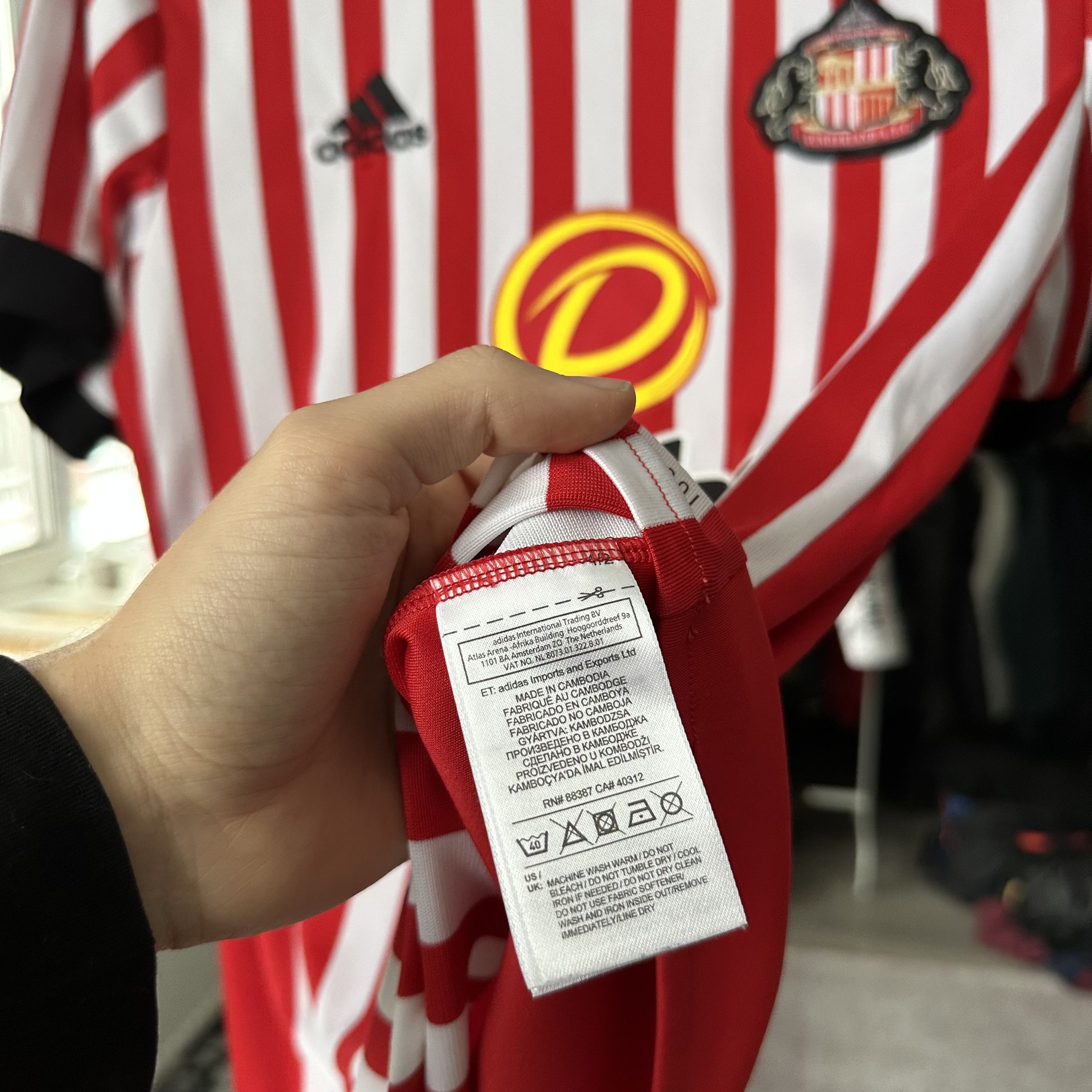 Adidas SUNDERLAND ADIDAS 2017/2018 FOOTBALL SOCCER HOME JERSEY Size US M / EU 48-50 / 2 - 3 Thumbnail